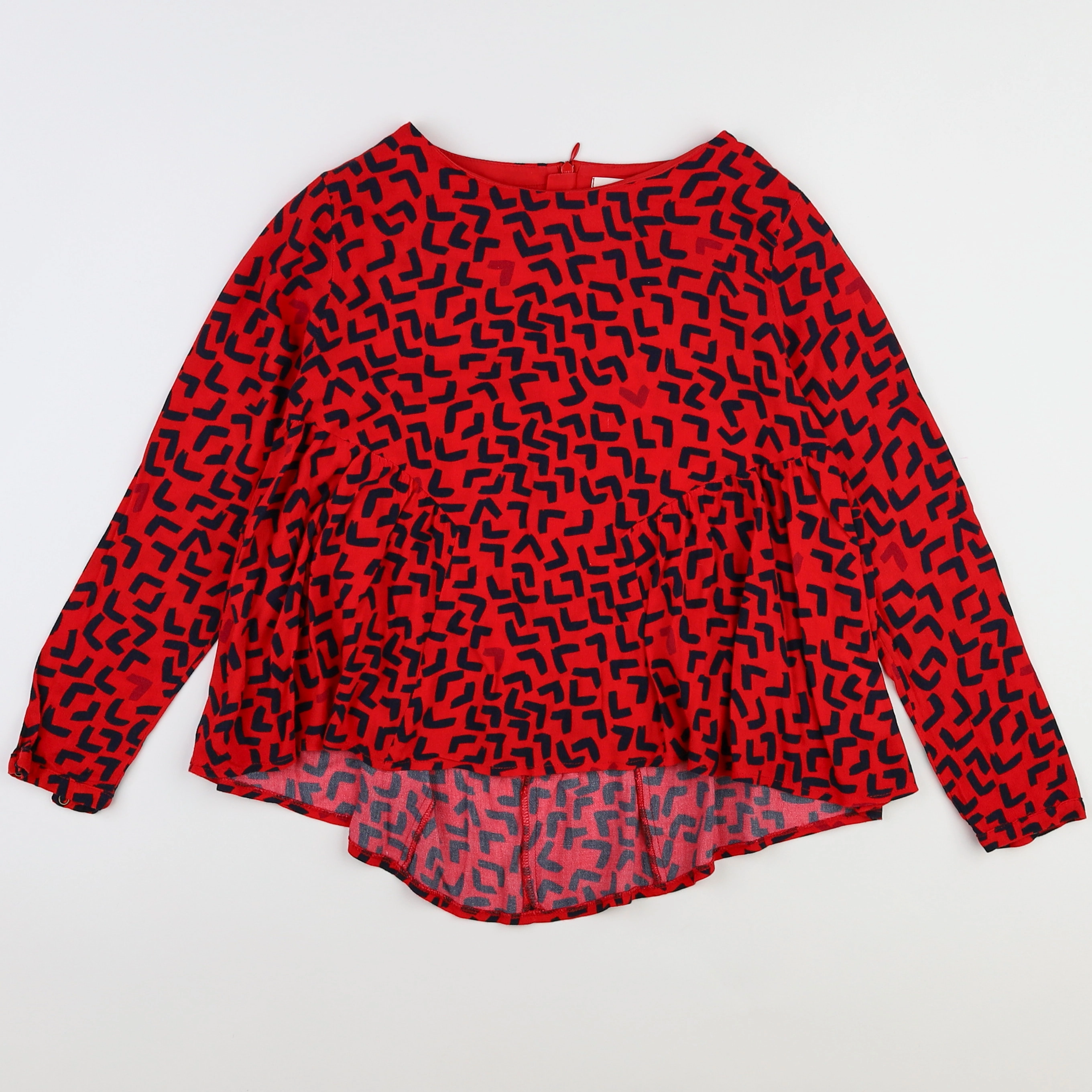 Catimini - blouse rouge - 10 ans