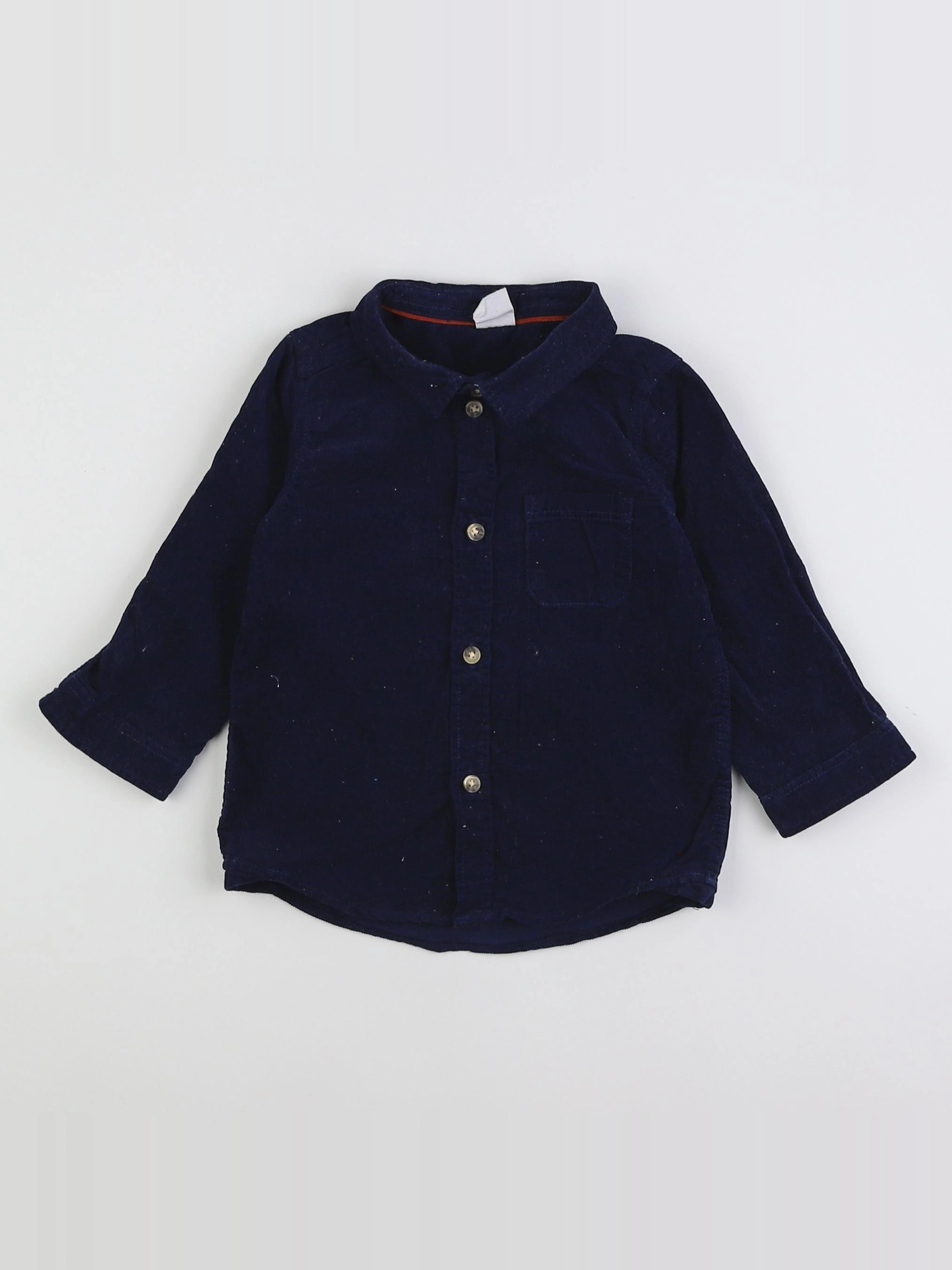 H&M - chemise bleu - 9/12 mois