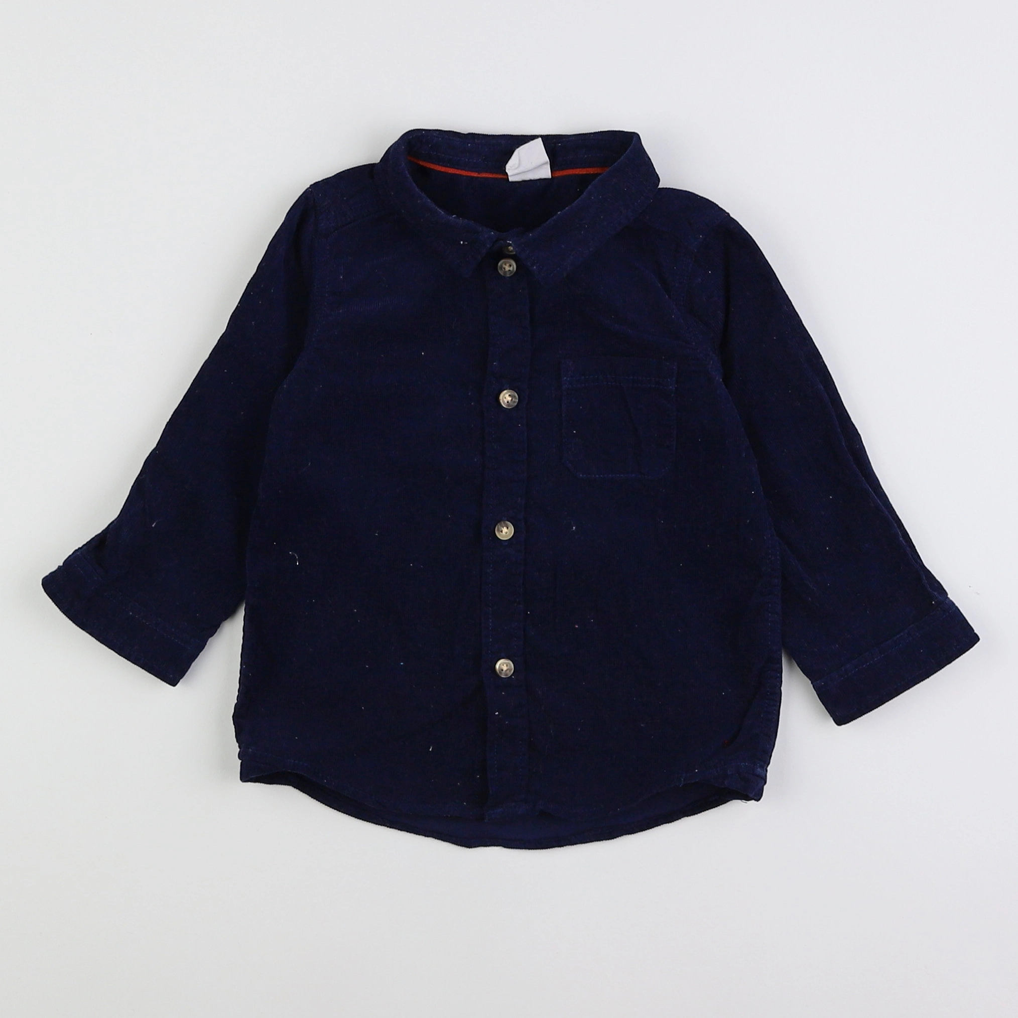 H&M - chemise bleu - 9/12 mois