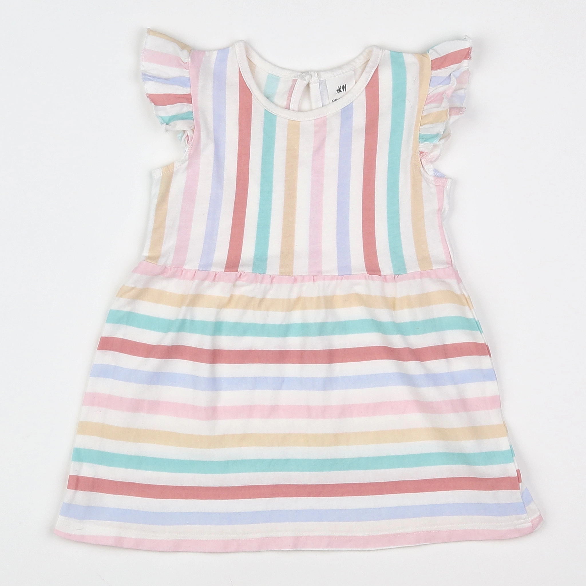 H&M - robe blanc - 6/9 mois