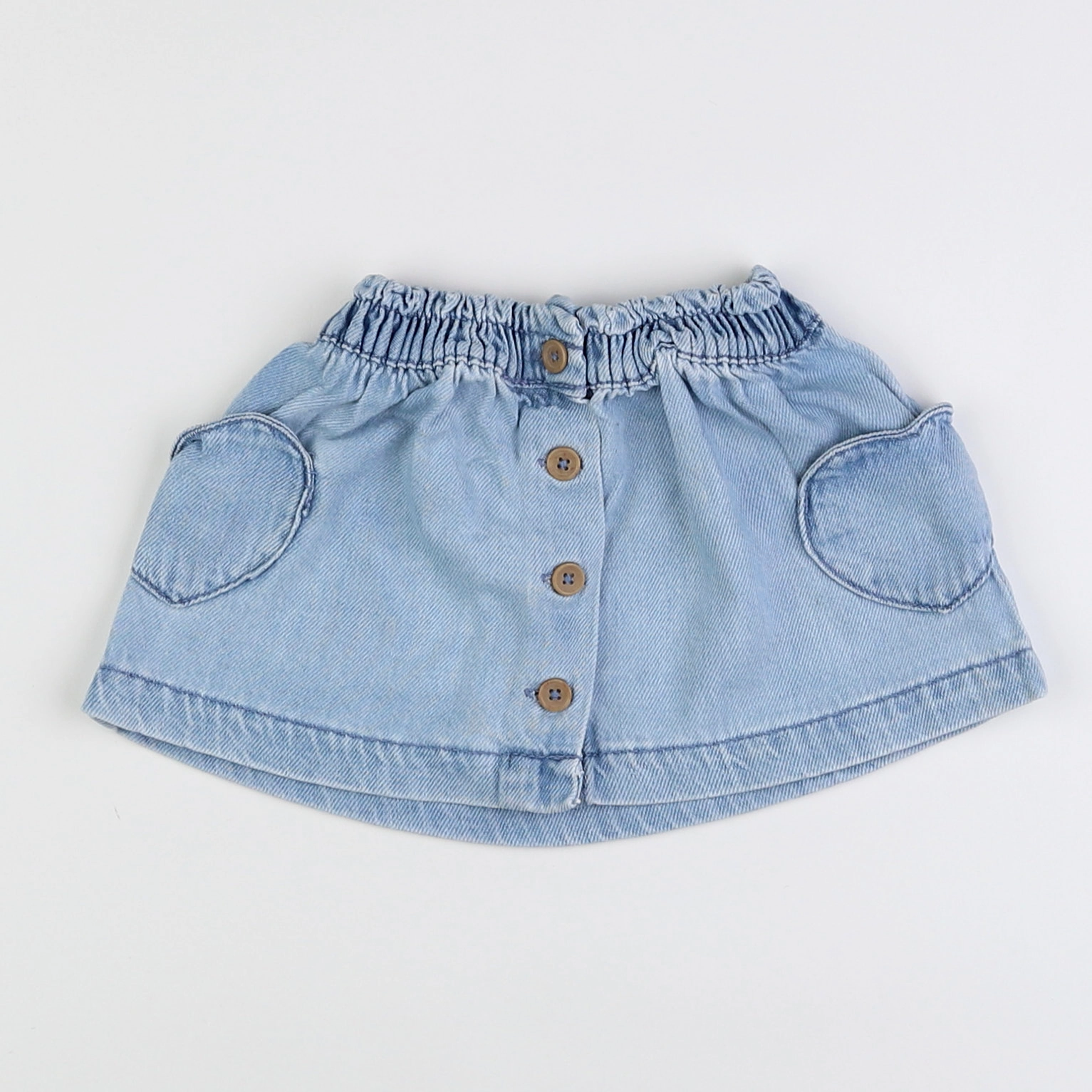 Vertbaudet - jupe bleu - 9 mois