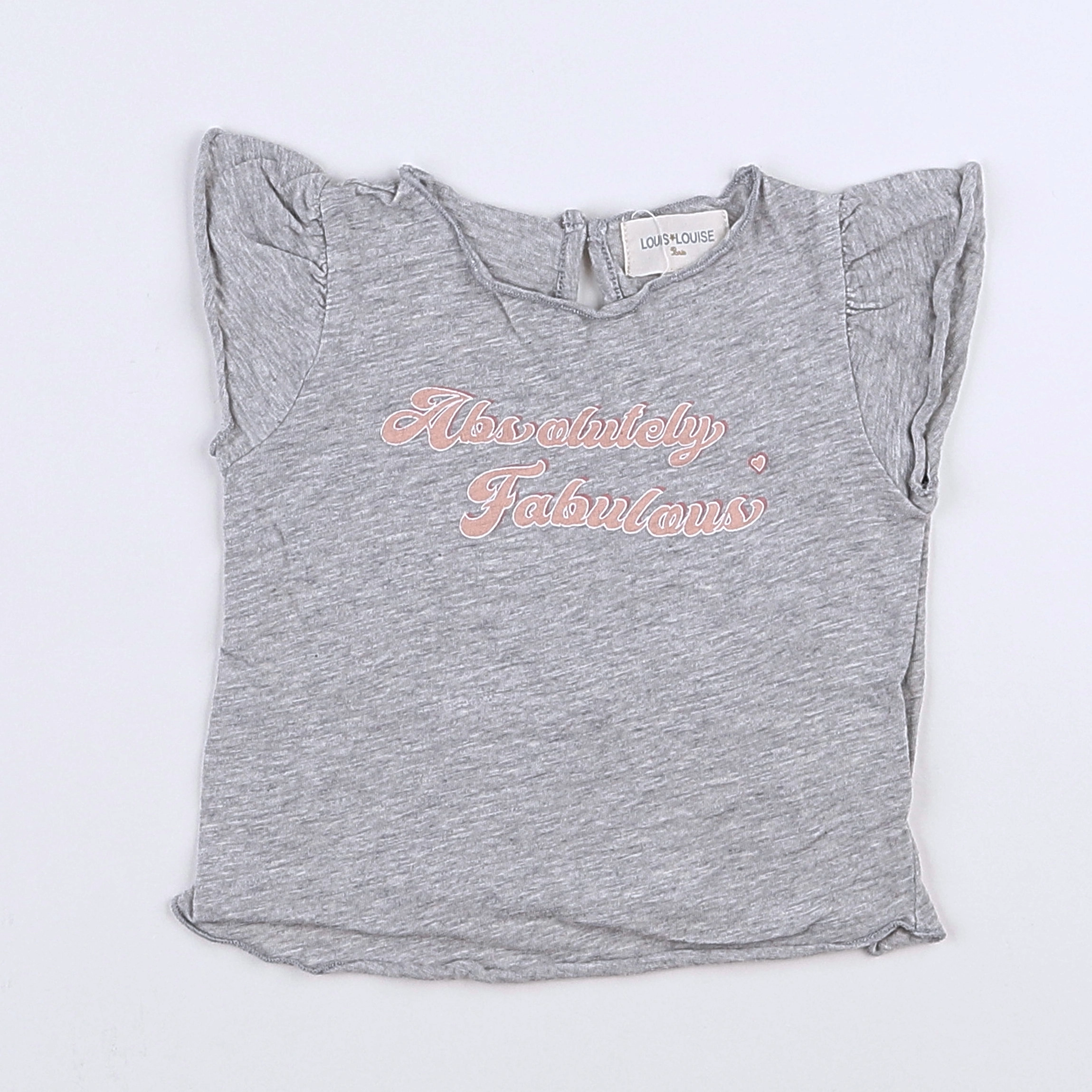 Louis Louise - tee-shirt gris - 6 mois