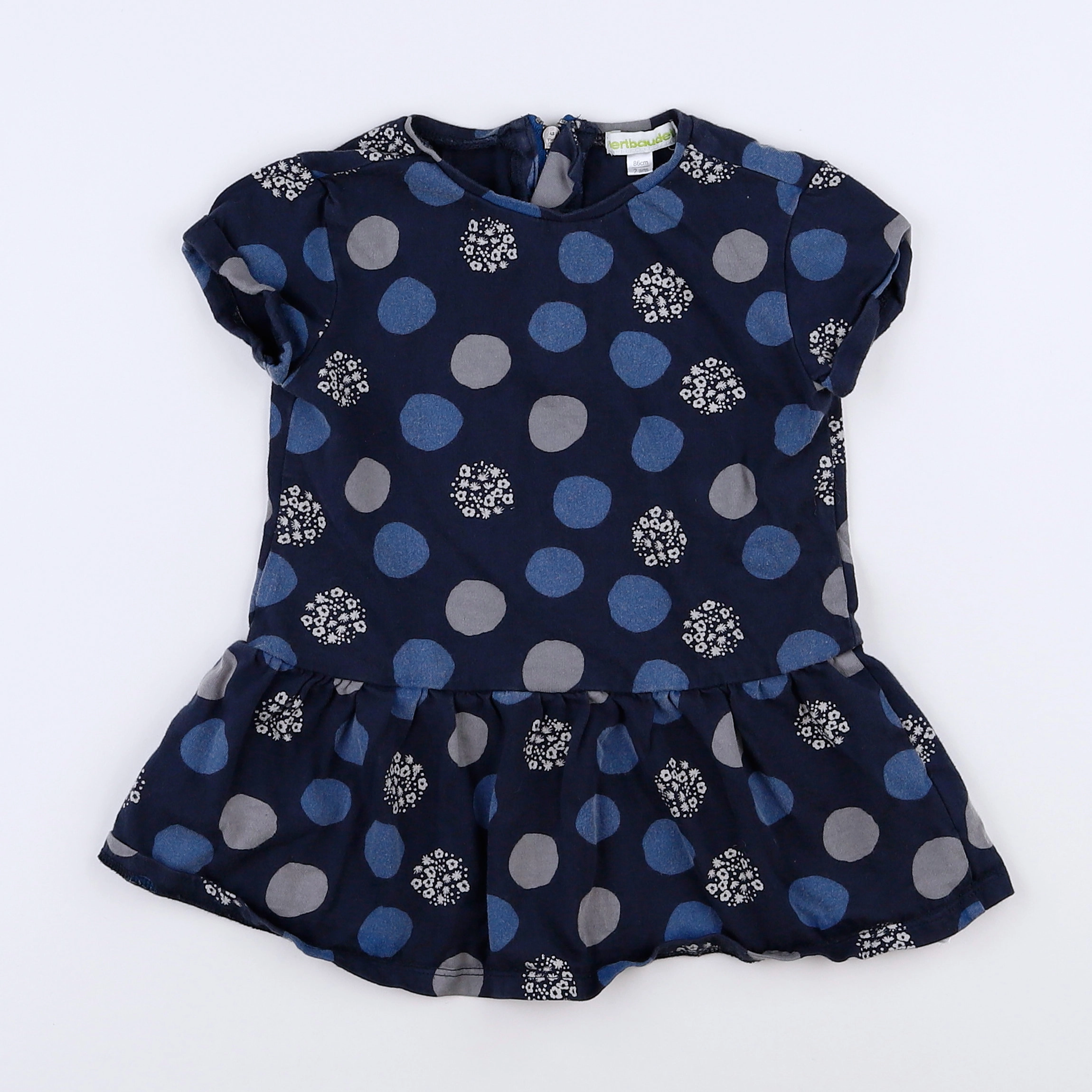 Vertbaudet - robe bleu - 2 ans