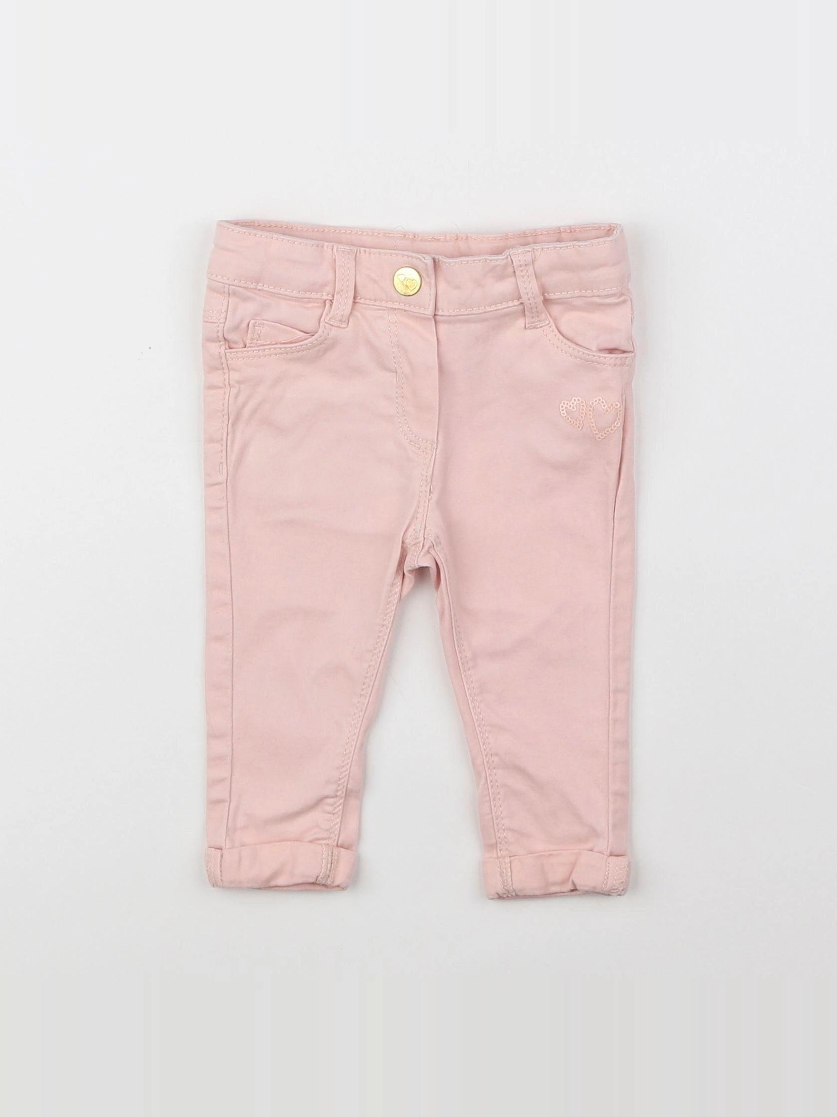 Tape à l'oeil - pantalon rose - 6 mois