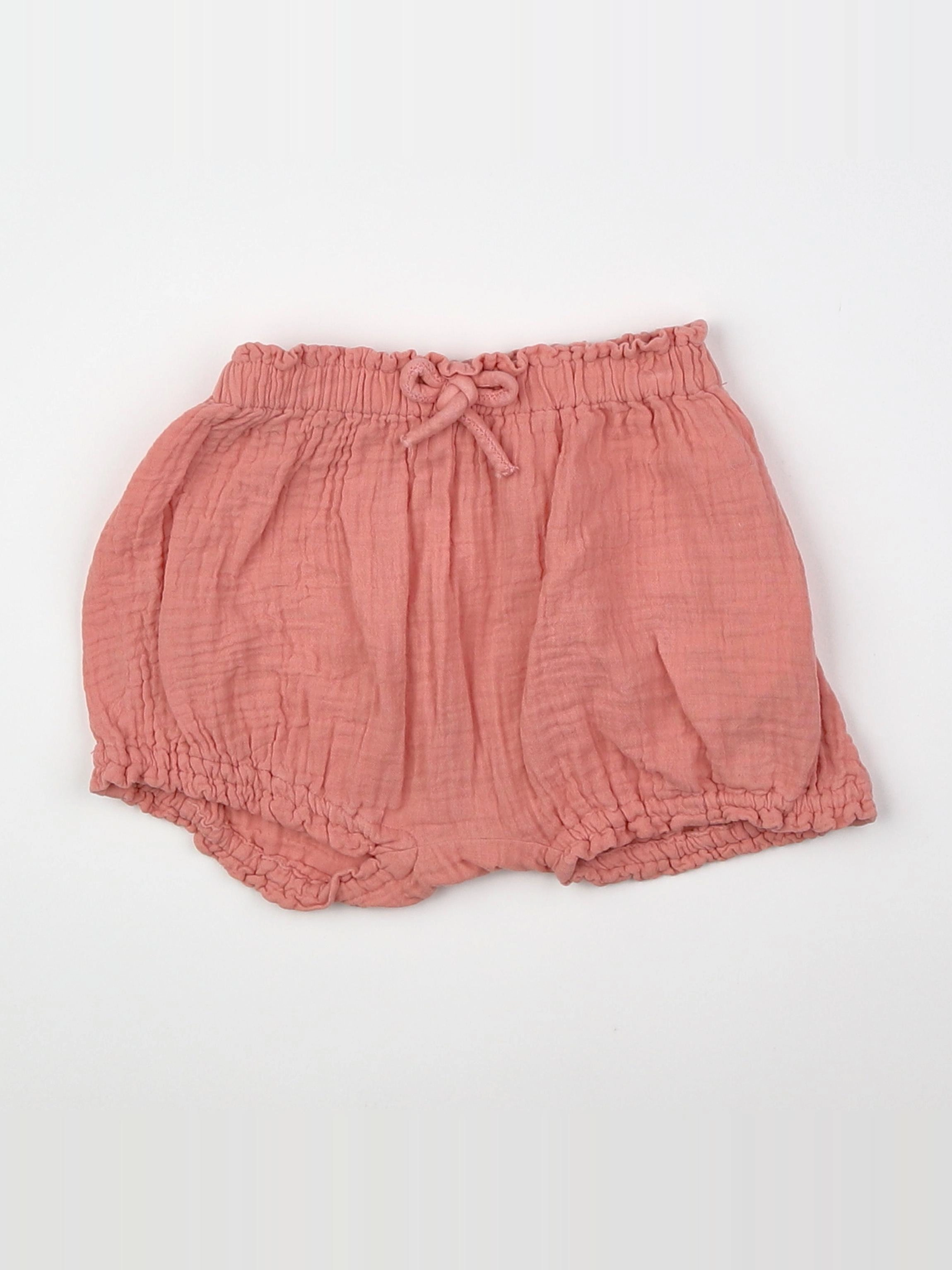 Vertbaudet - short rose - 12 mois