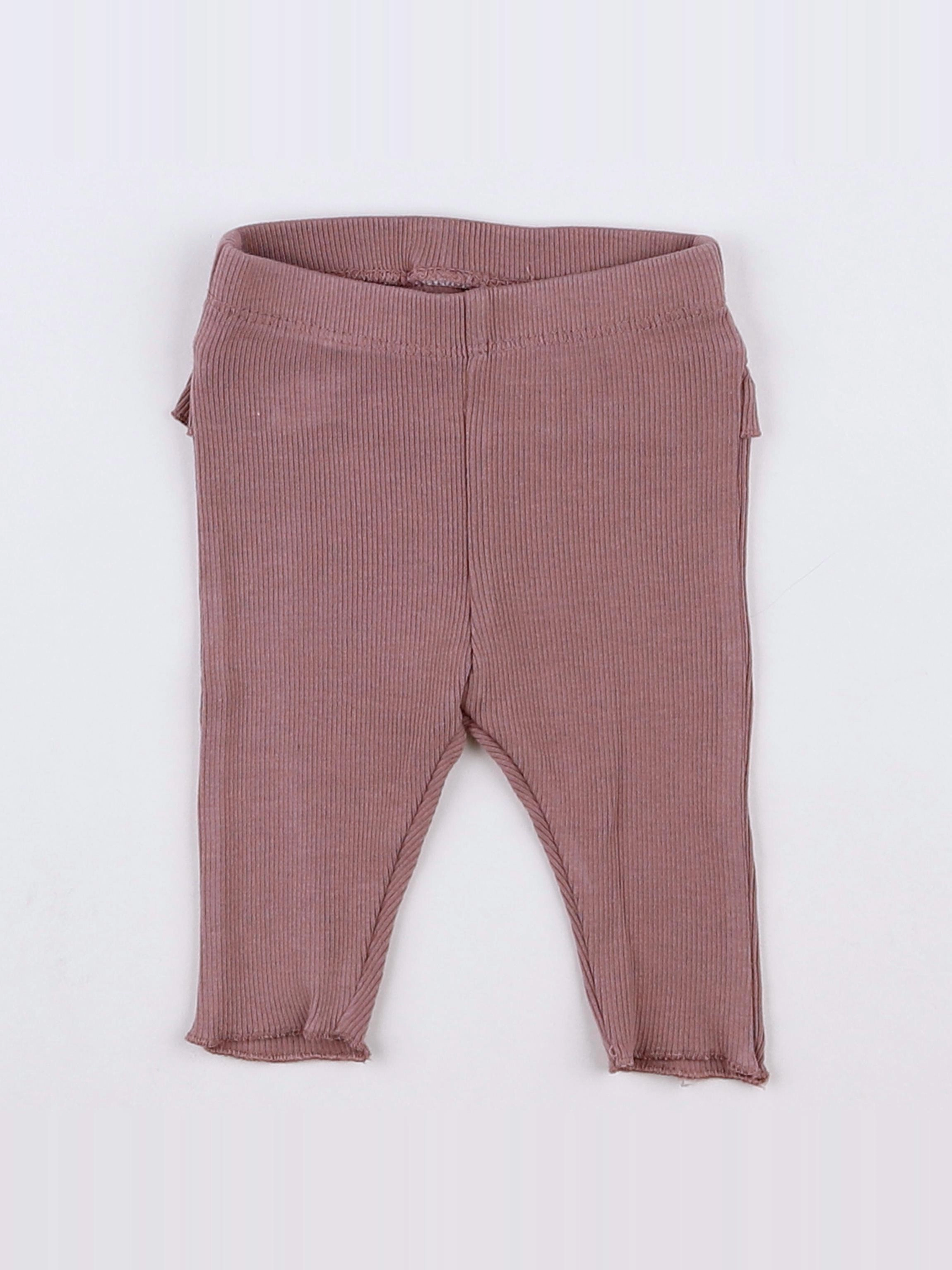 H&M - legging rose - 0/1 mois