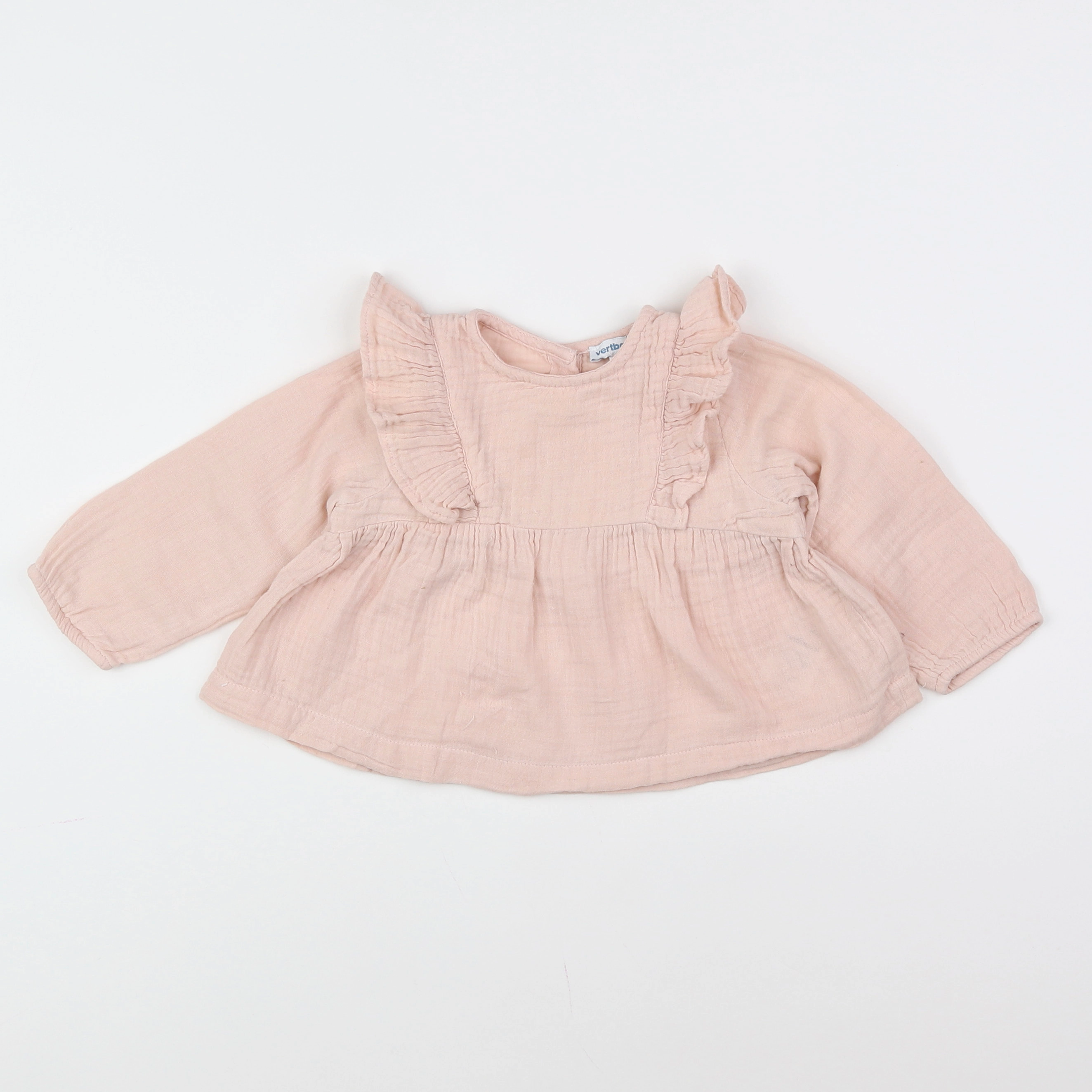 Vertbaudet - blouse rose - 9 mois