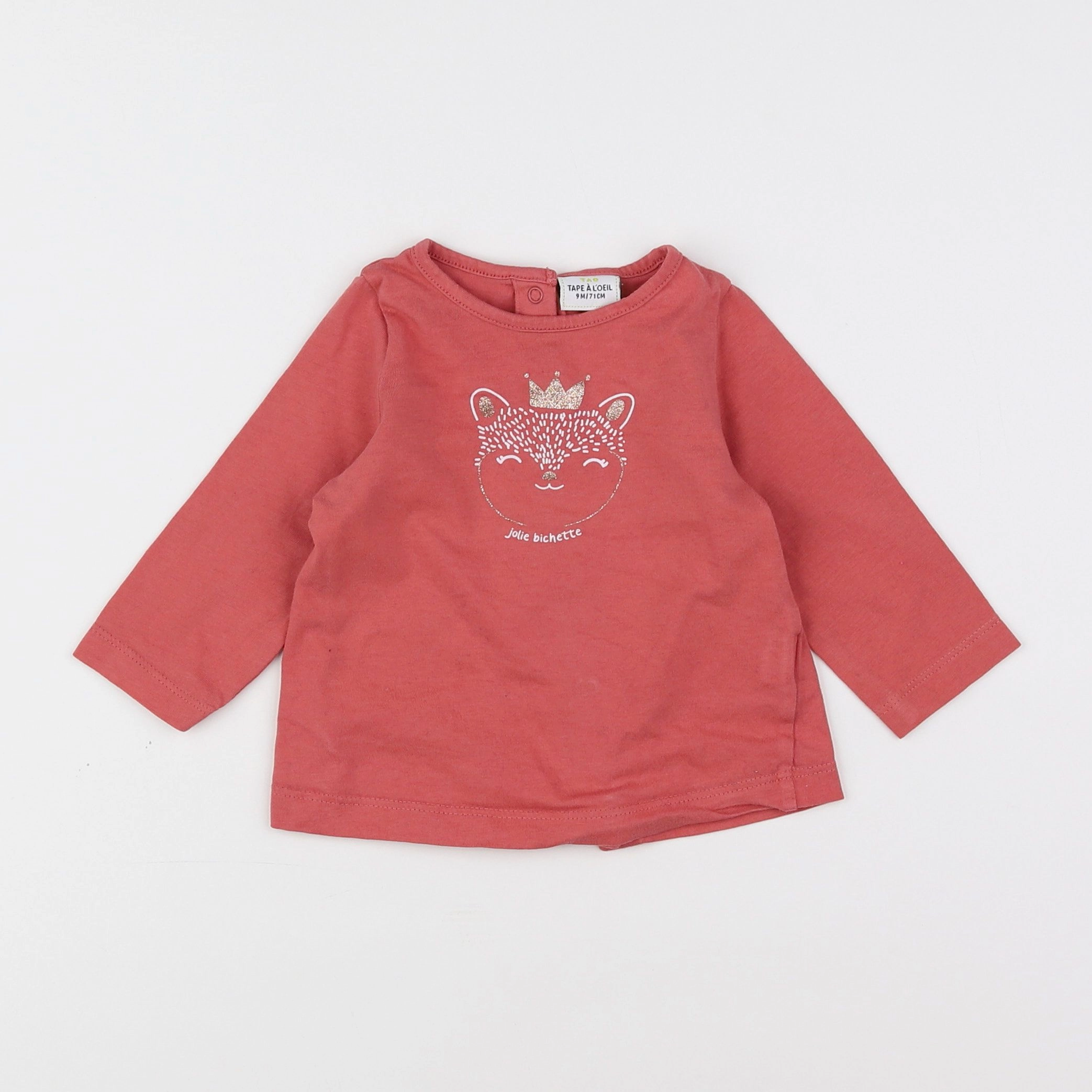 Tape à l'oeil - tee-shirt rose - 9 mois