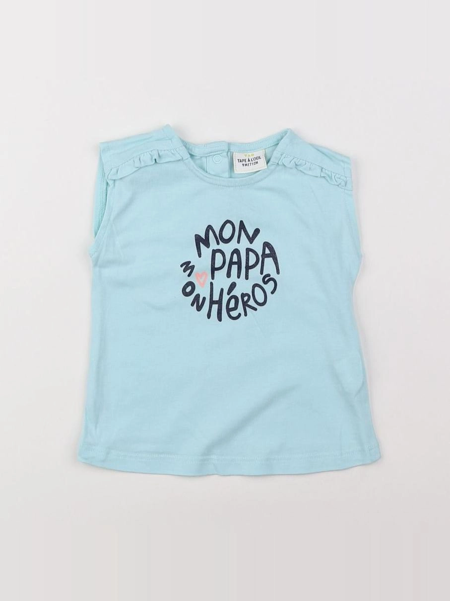 Tape à l'oeil - tee-shirt bleu - 9 mois