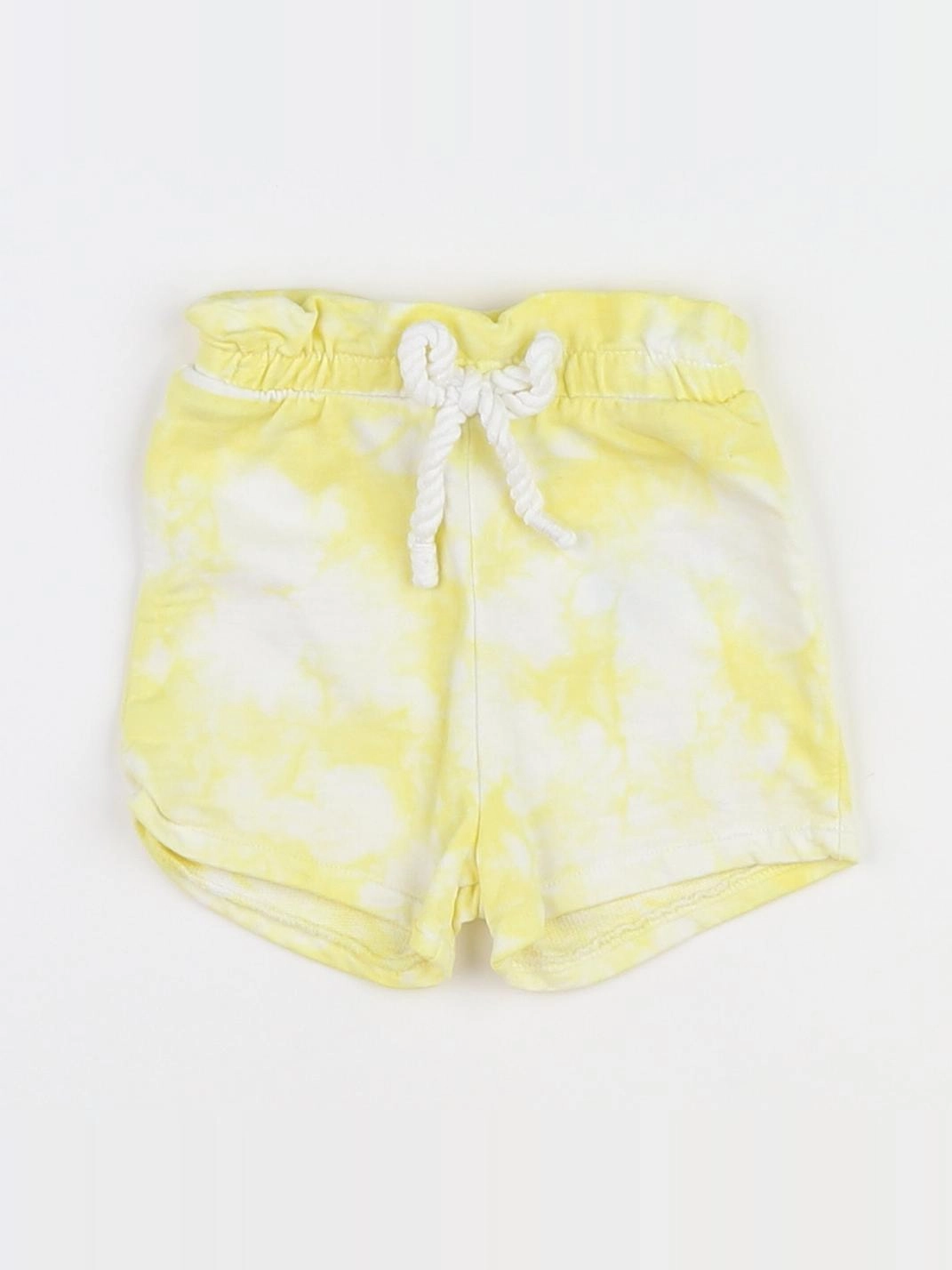 Vertbaudet - short blanc, jaune - 3 mois