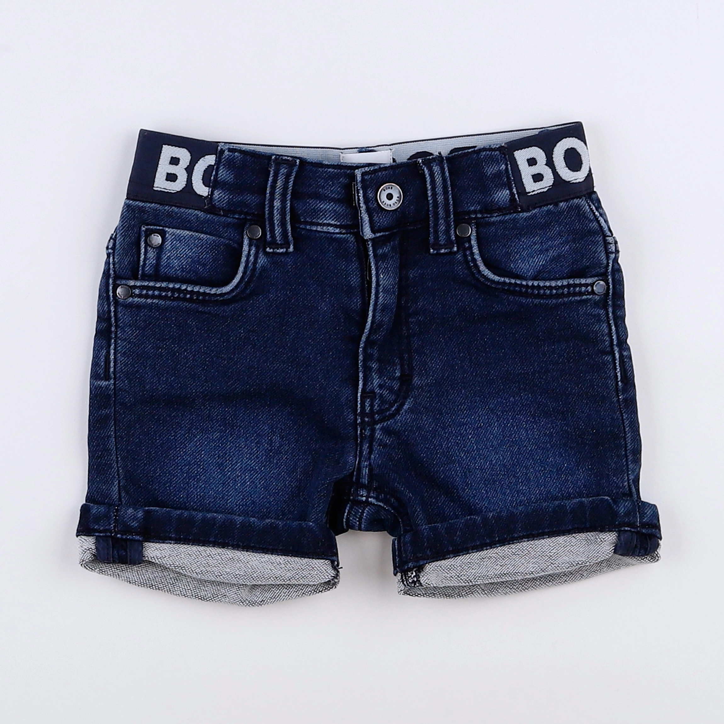 Hugo Boss - short bleu - 12 mois