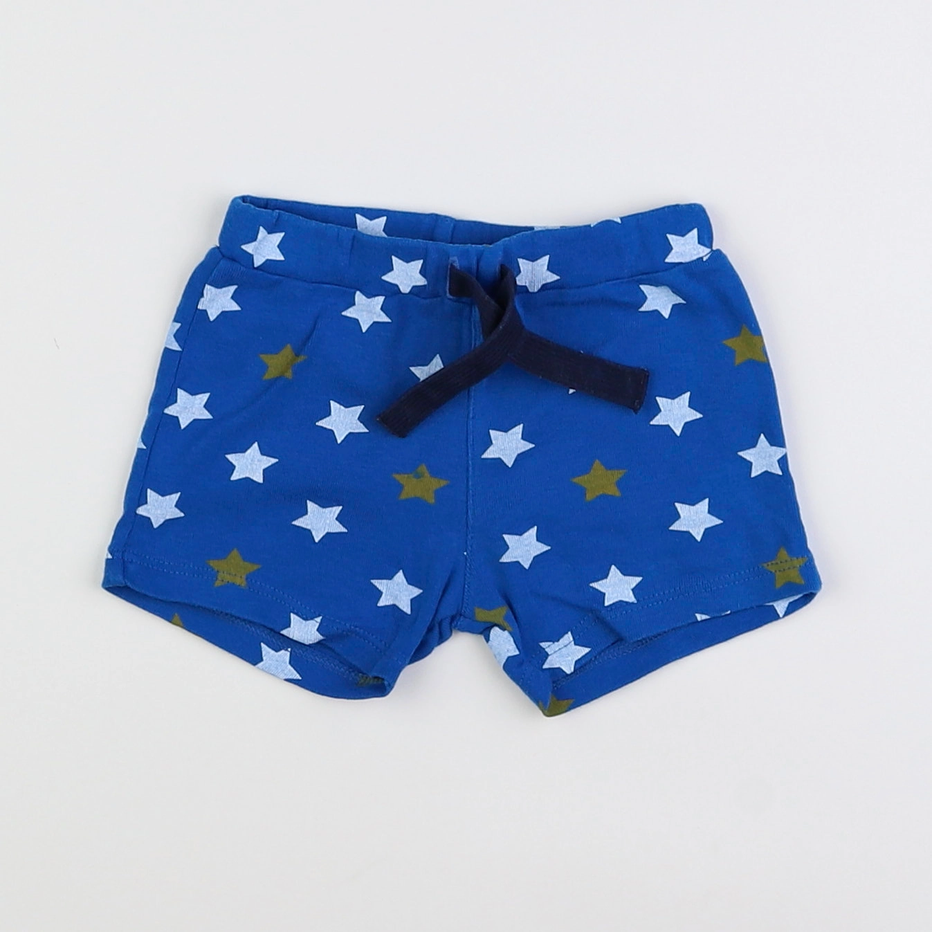 Petit Bateau - short bleu - 12 mois