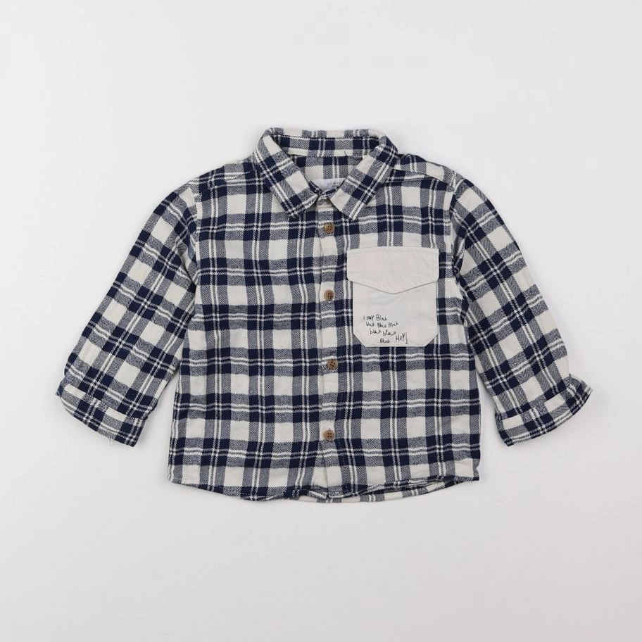 Zara - chemise bleu - 9/12 mois
