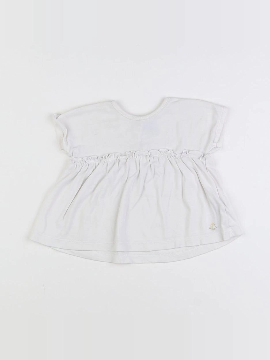 Petit Bateau - tee-shirt blanc - 18 mois