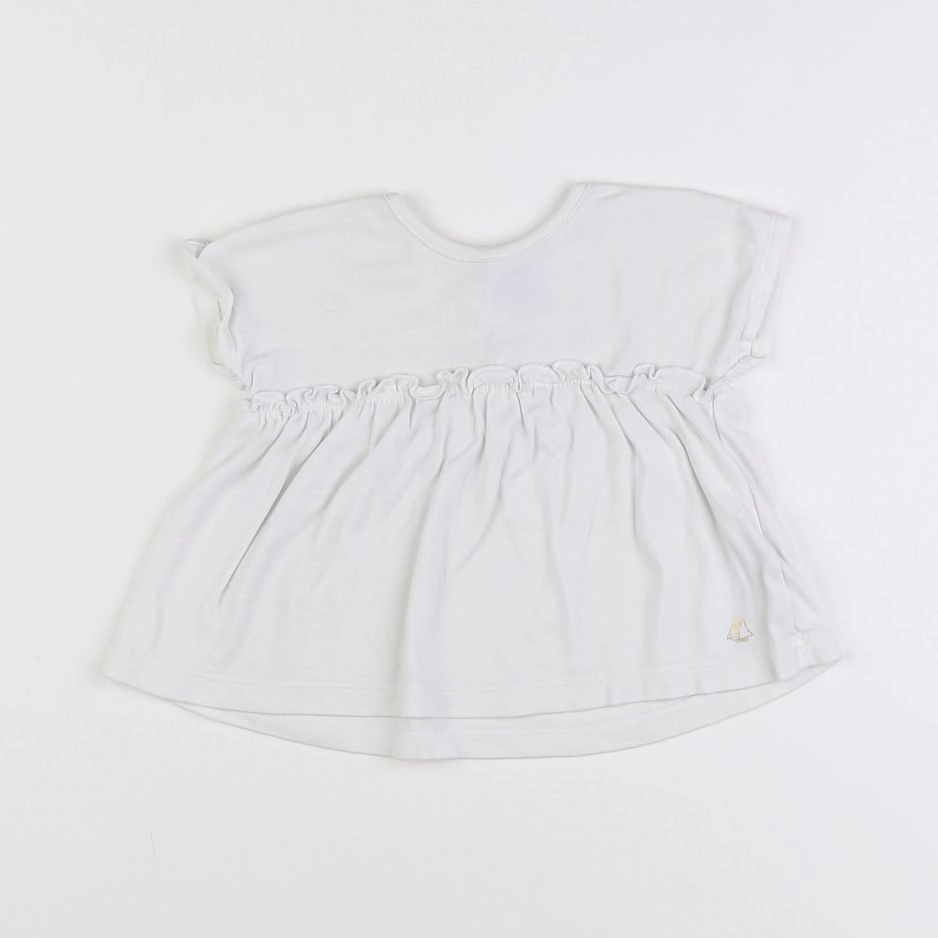 Petit Bateau - tee-shirt blanc - 18 mois