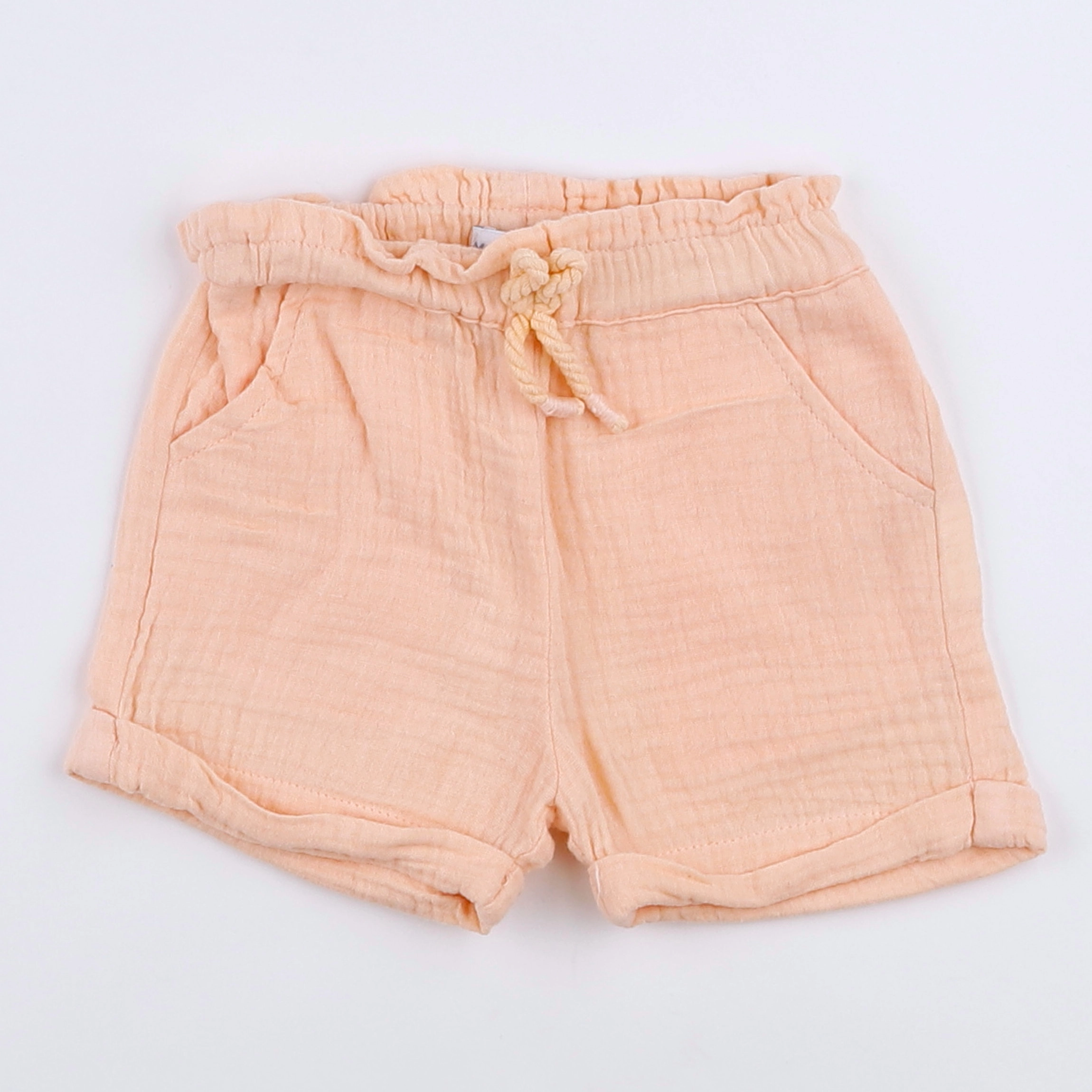 Vertbaudet - short orange - 9 mois