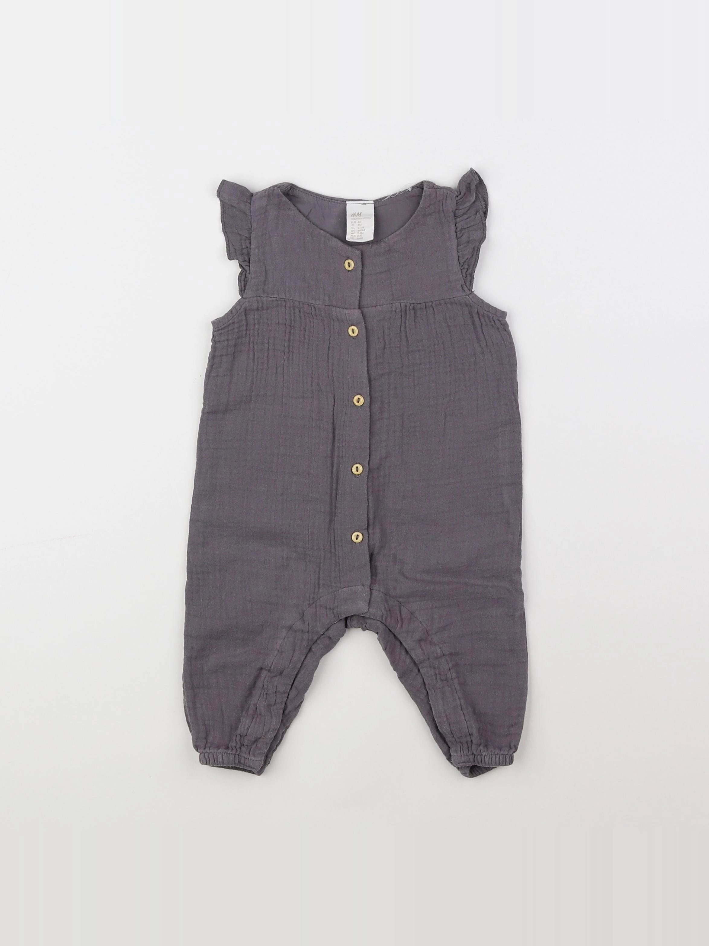 H&M - combinaison gris - 3 mois