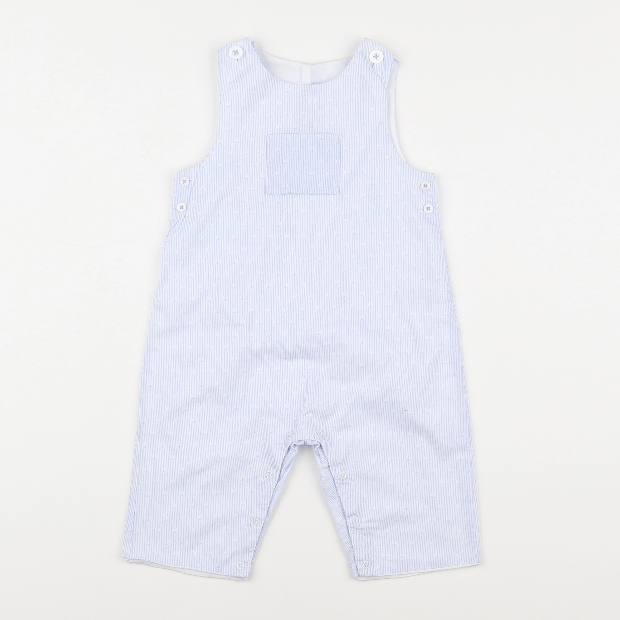 Jacadi - combinaison blanc, bleu - 12 mois