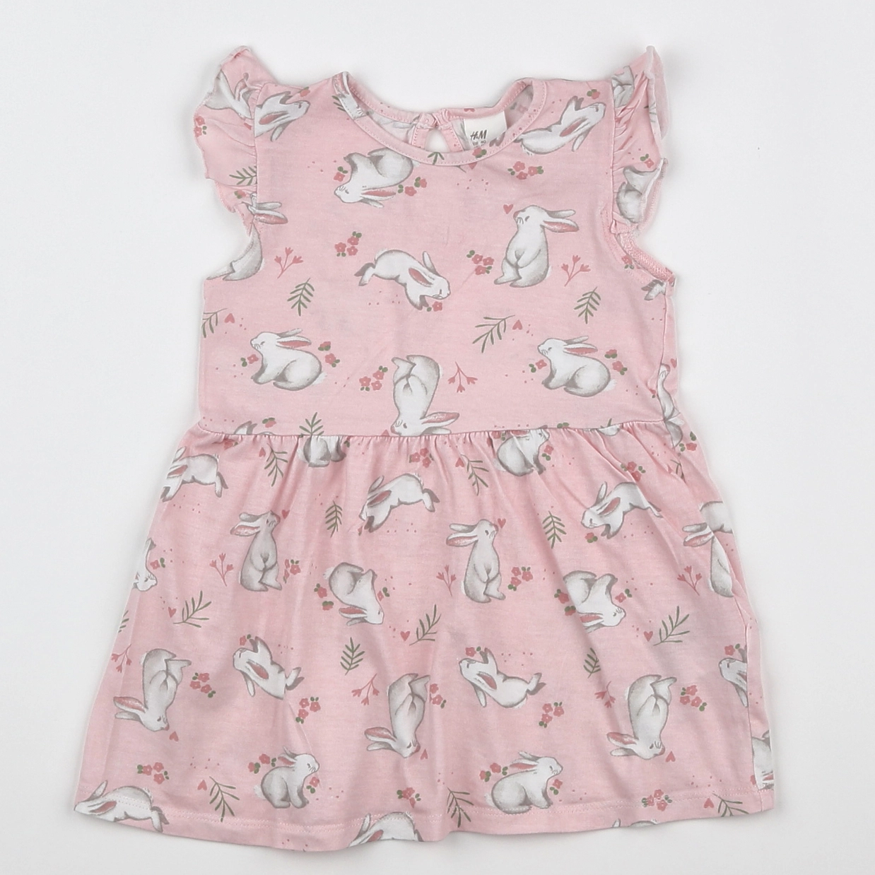 H&M - robe rose - 12 mois