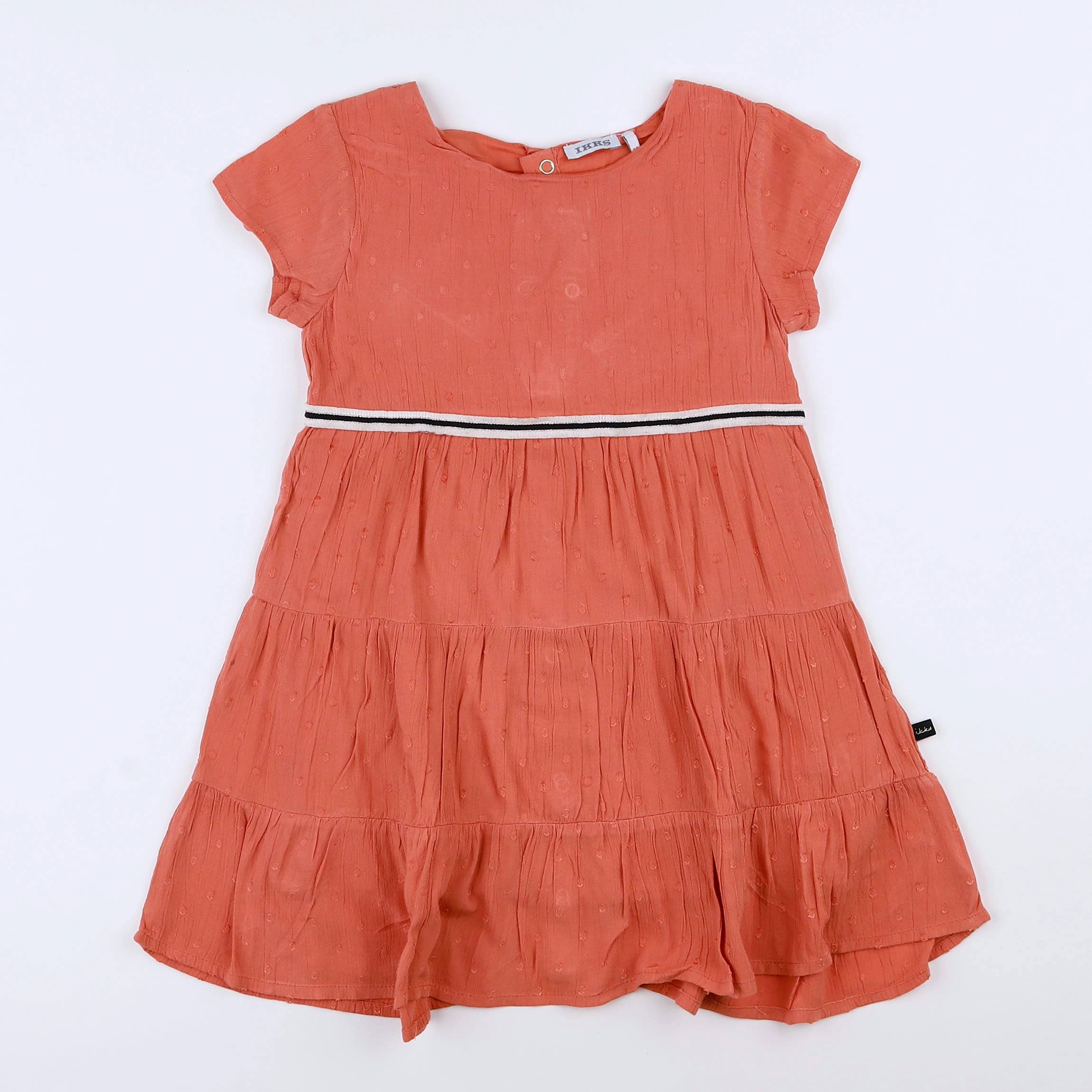 IKKS - robe orange - 3 ans