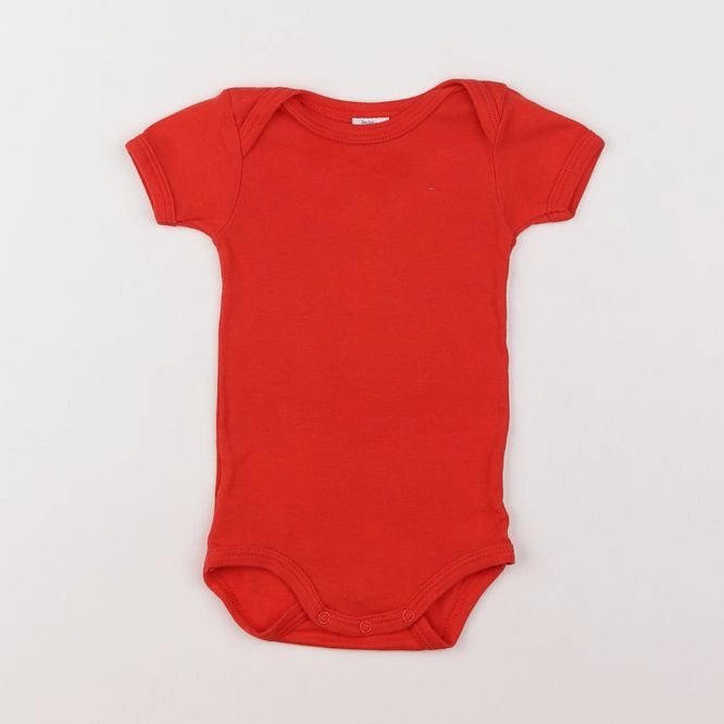 Petit Bateau - body rouge - 3 mois