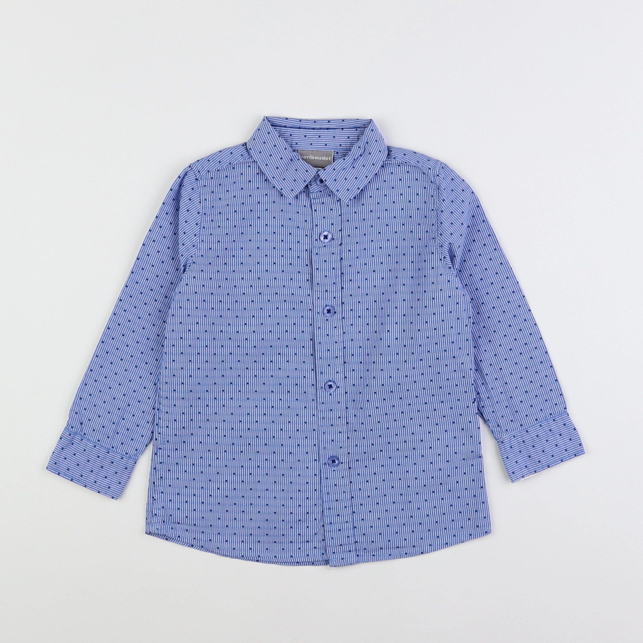 Vertbaudet - chemise bleu - 3 ans