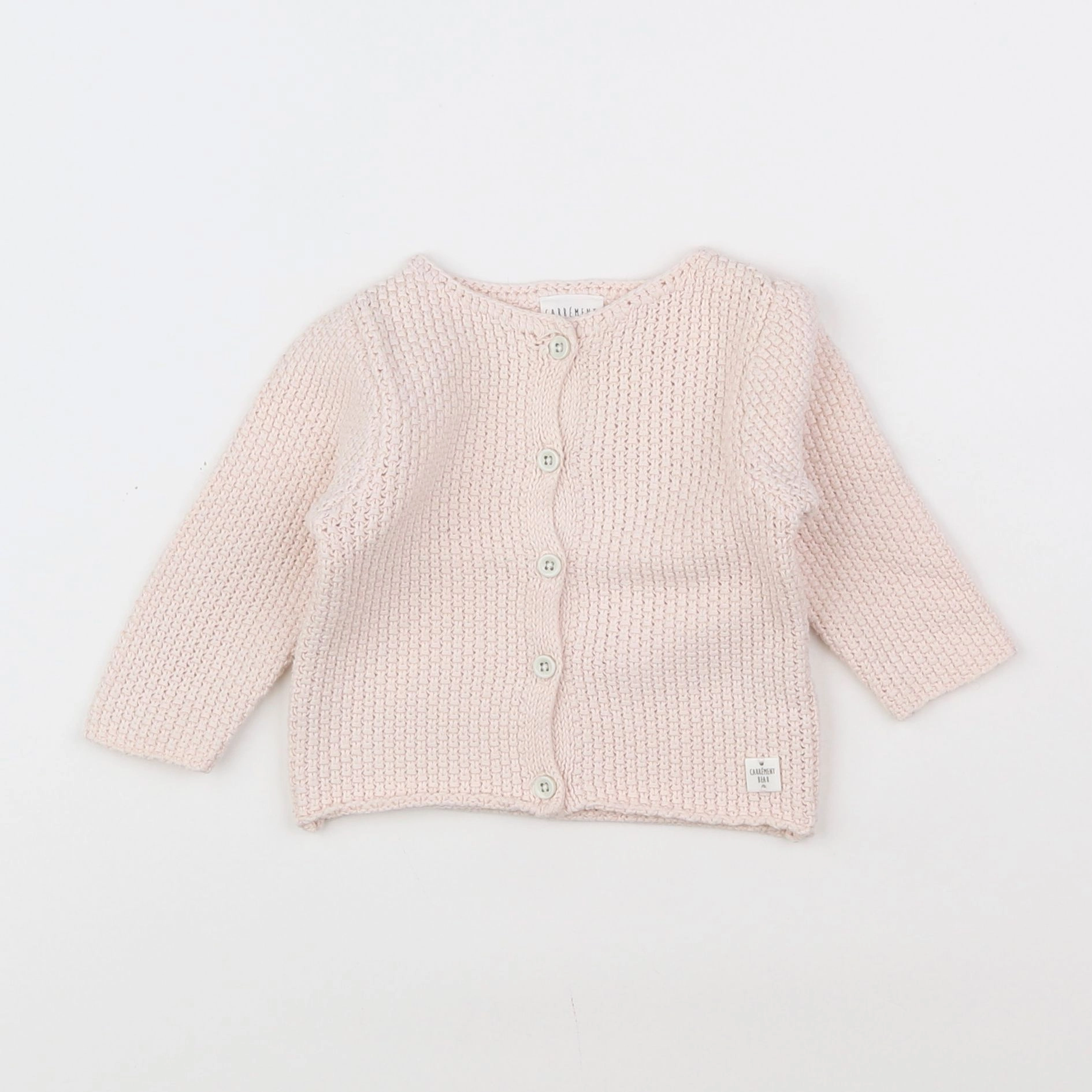 Carrément Beau - gilet rose - 6 mois