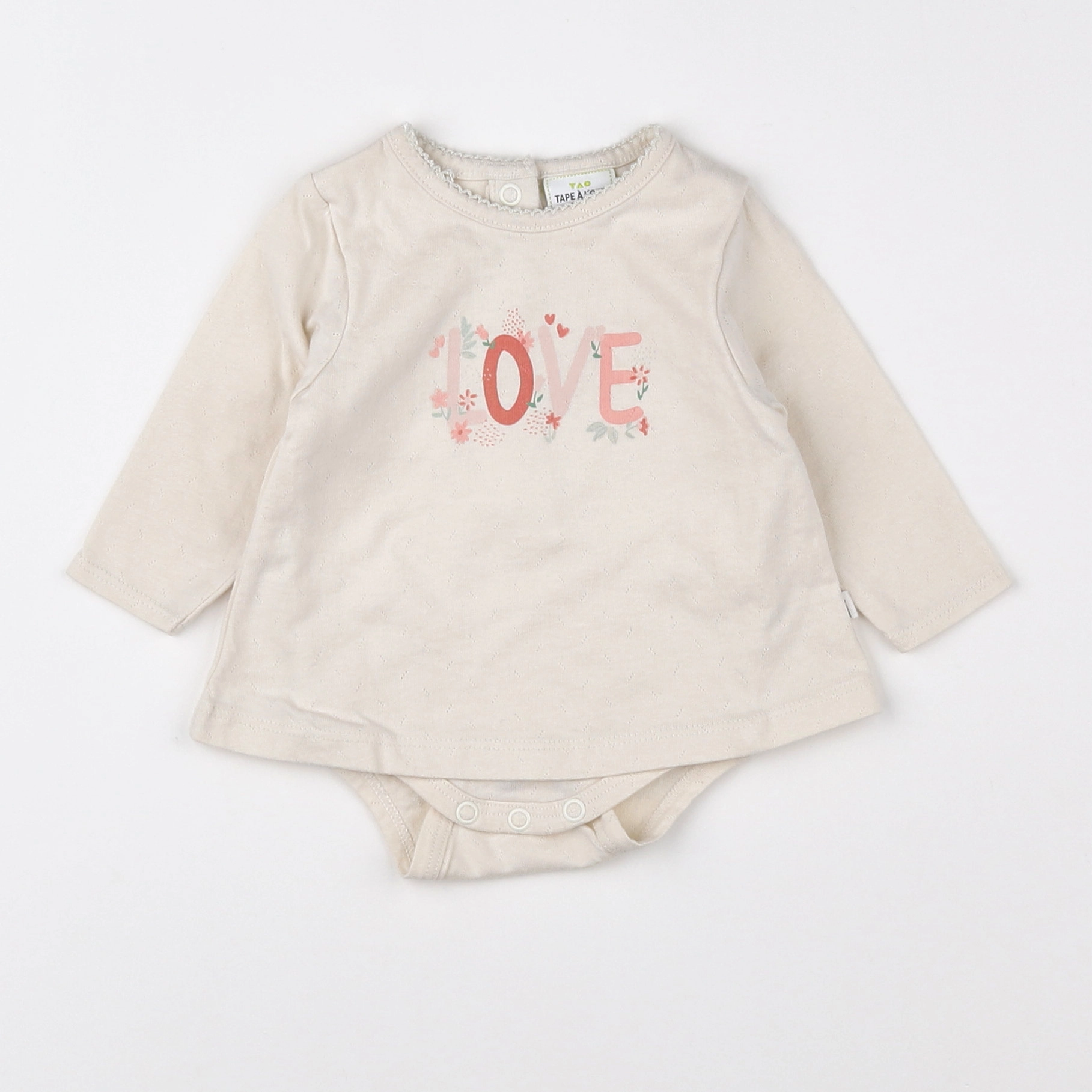 Tape à l'oeil - body vetement beige - 3 mois