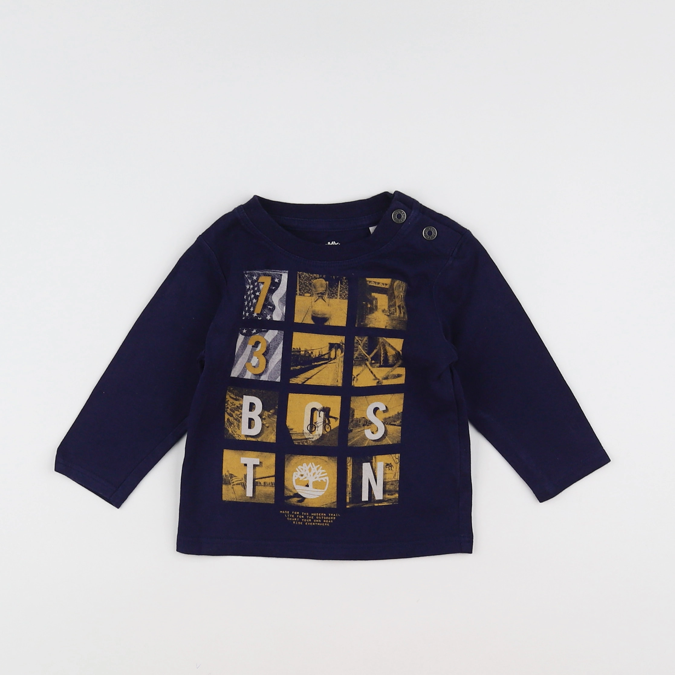 Timberland - tee-shirt bleu - 9 mois