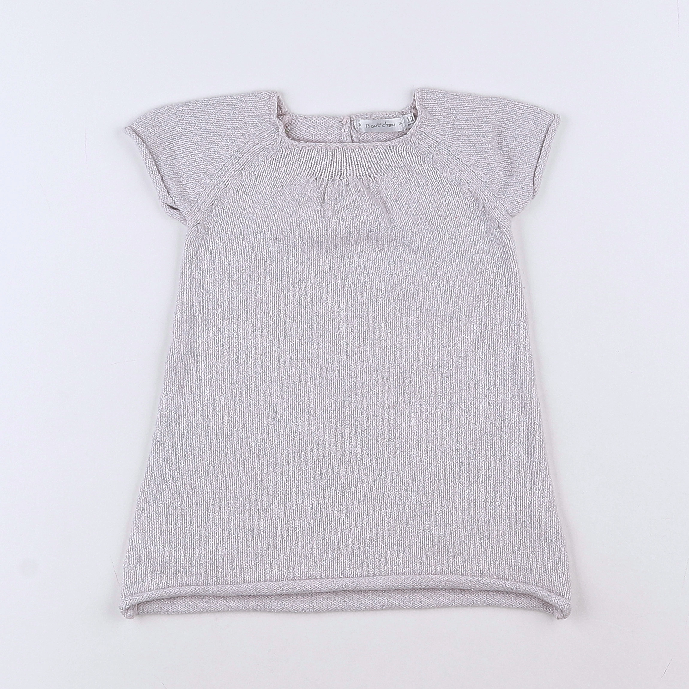 Boutchou - robe gris, argent - 12 mois