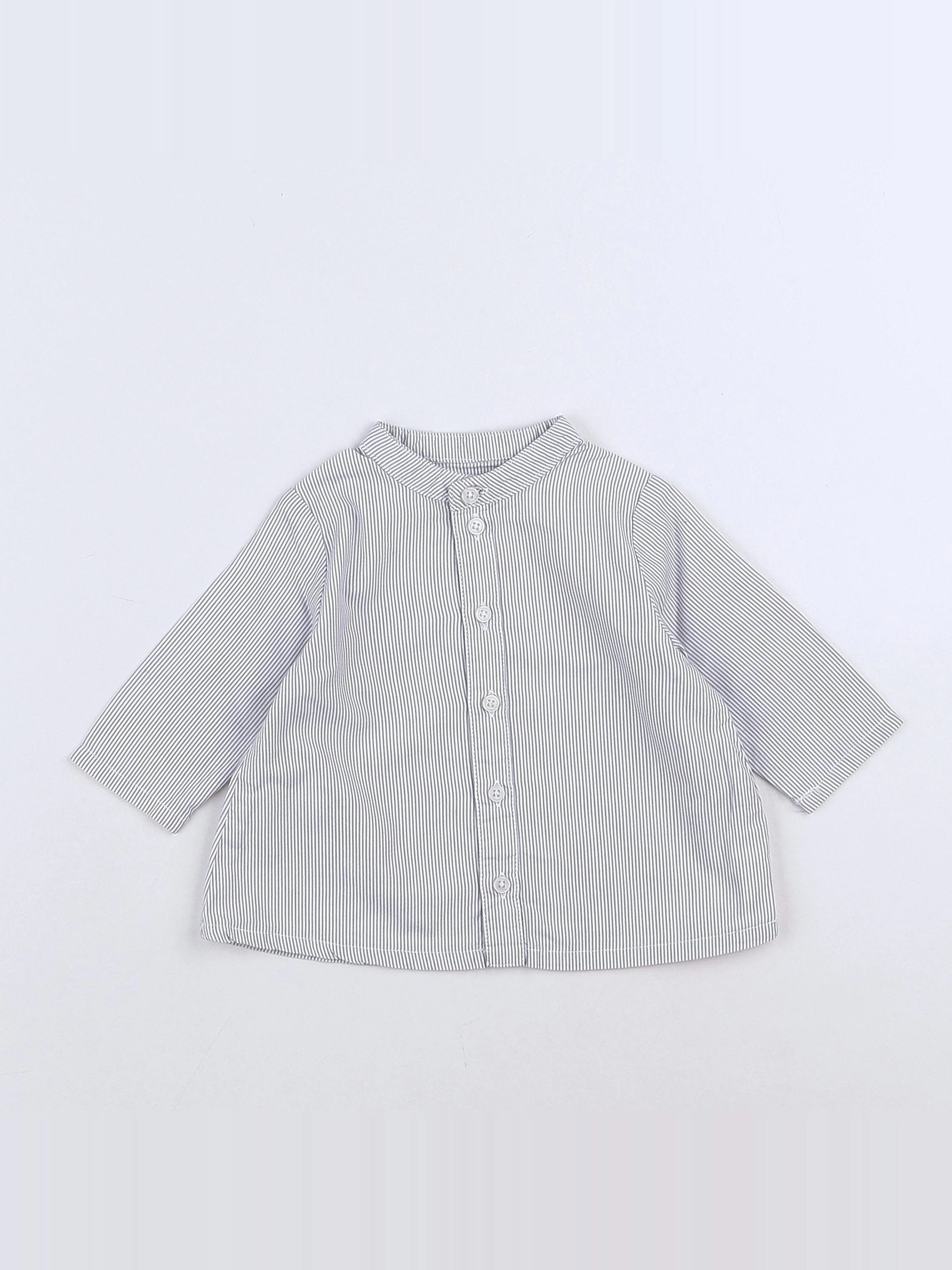 Boutchou - chemise gris - 3 mois