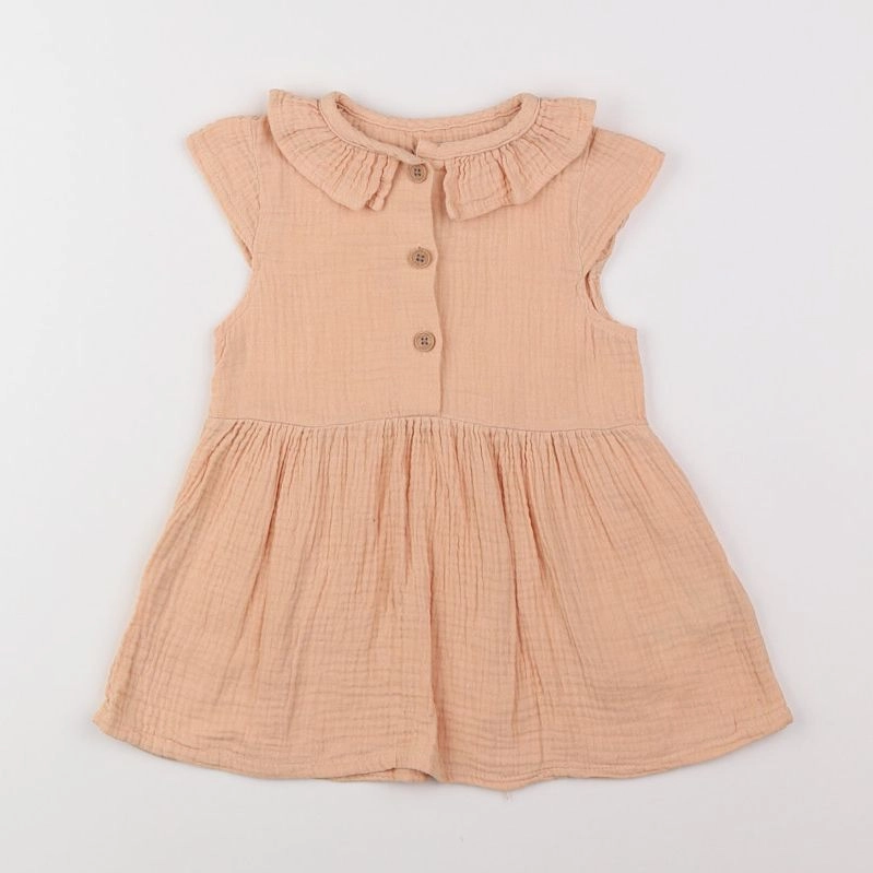 Vertbaudet - robe orange - 18 mois