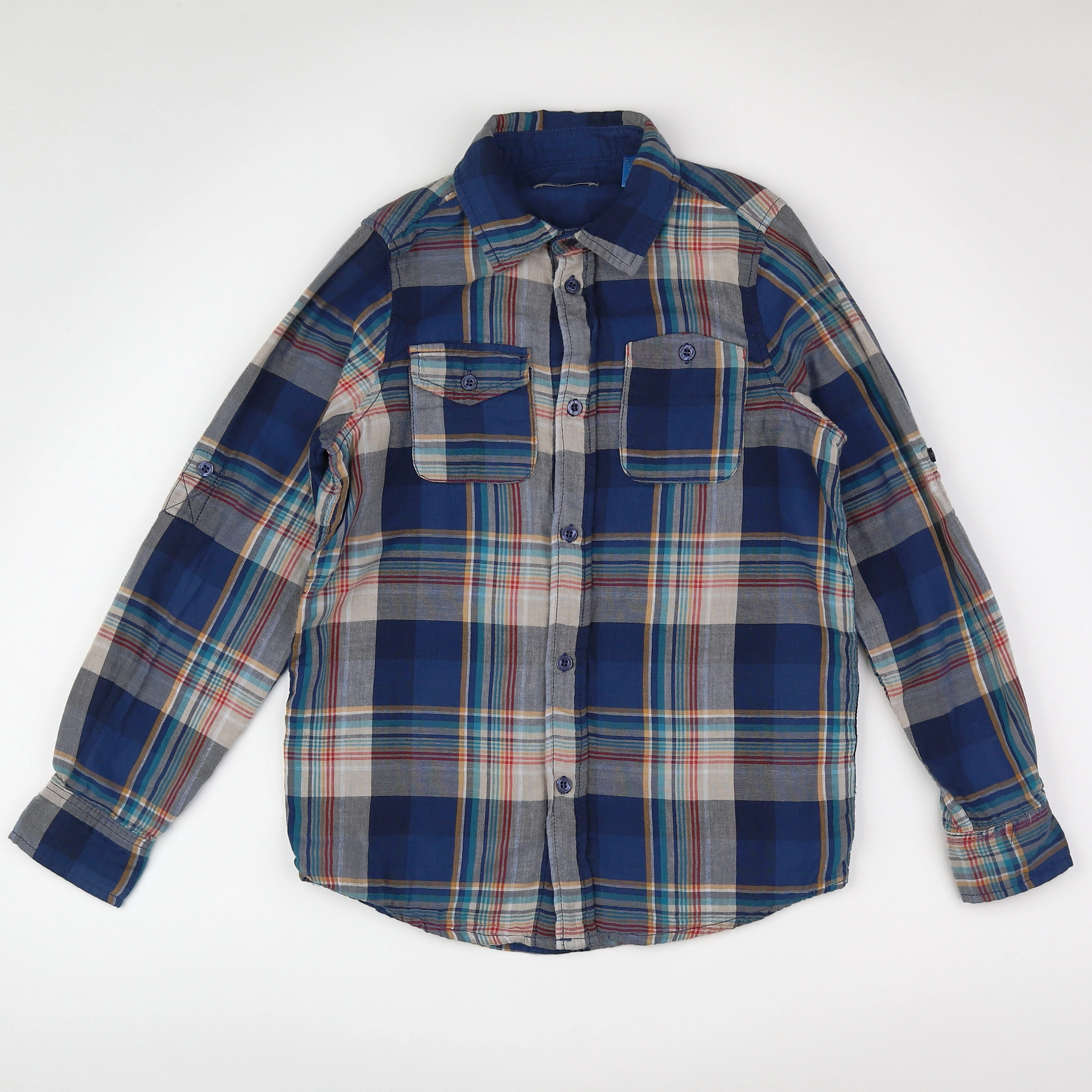 Okaidi - chemise bleu, multicolore - 12 ans