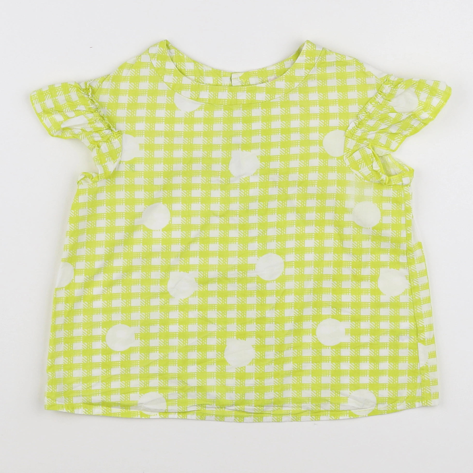 Bonpoint - blouse blanc, jaune - 4 ans