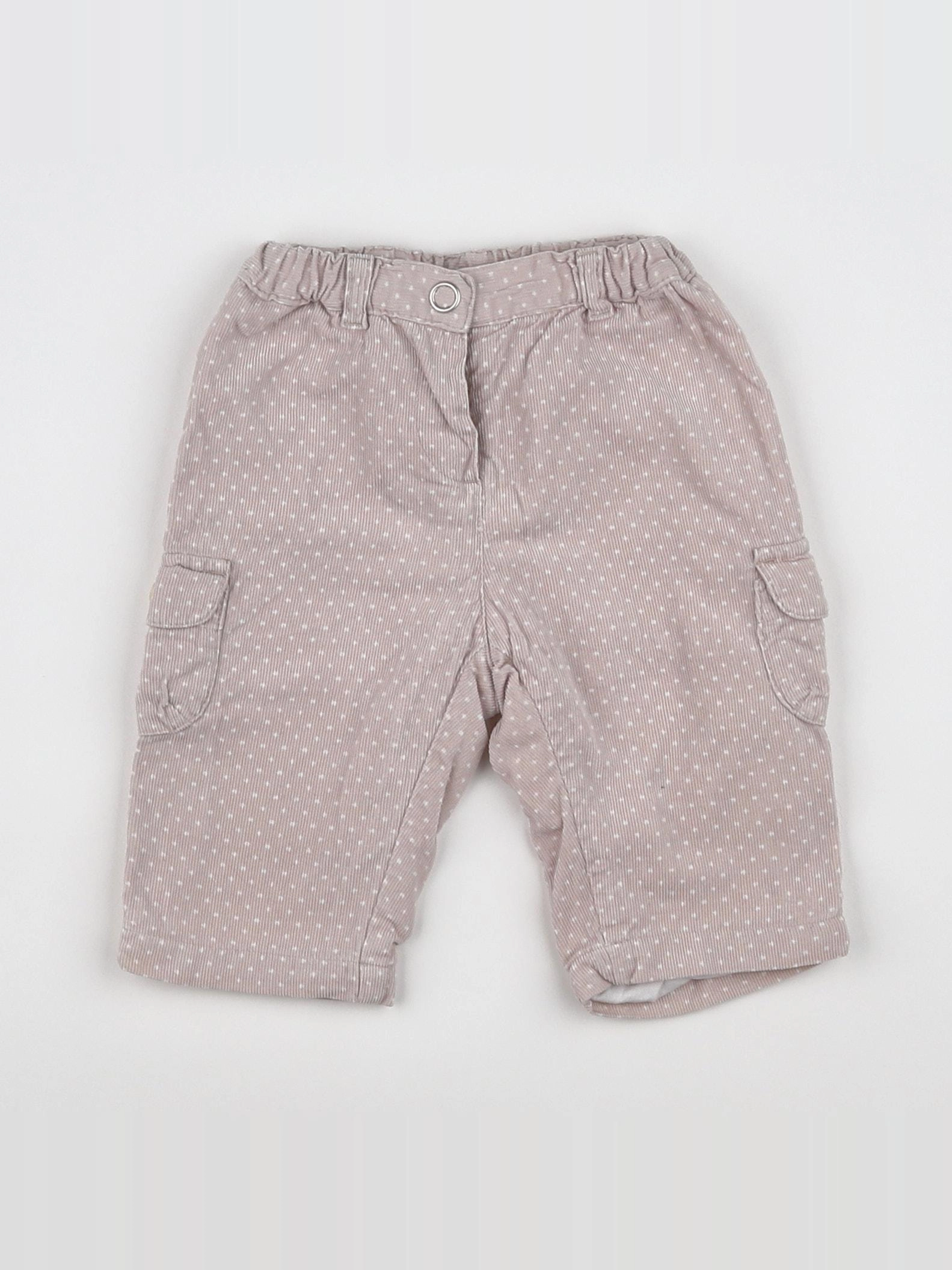Petit Bateau - pantalon rose, blanc - 6 mois
