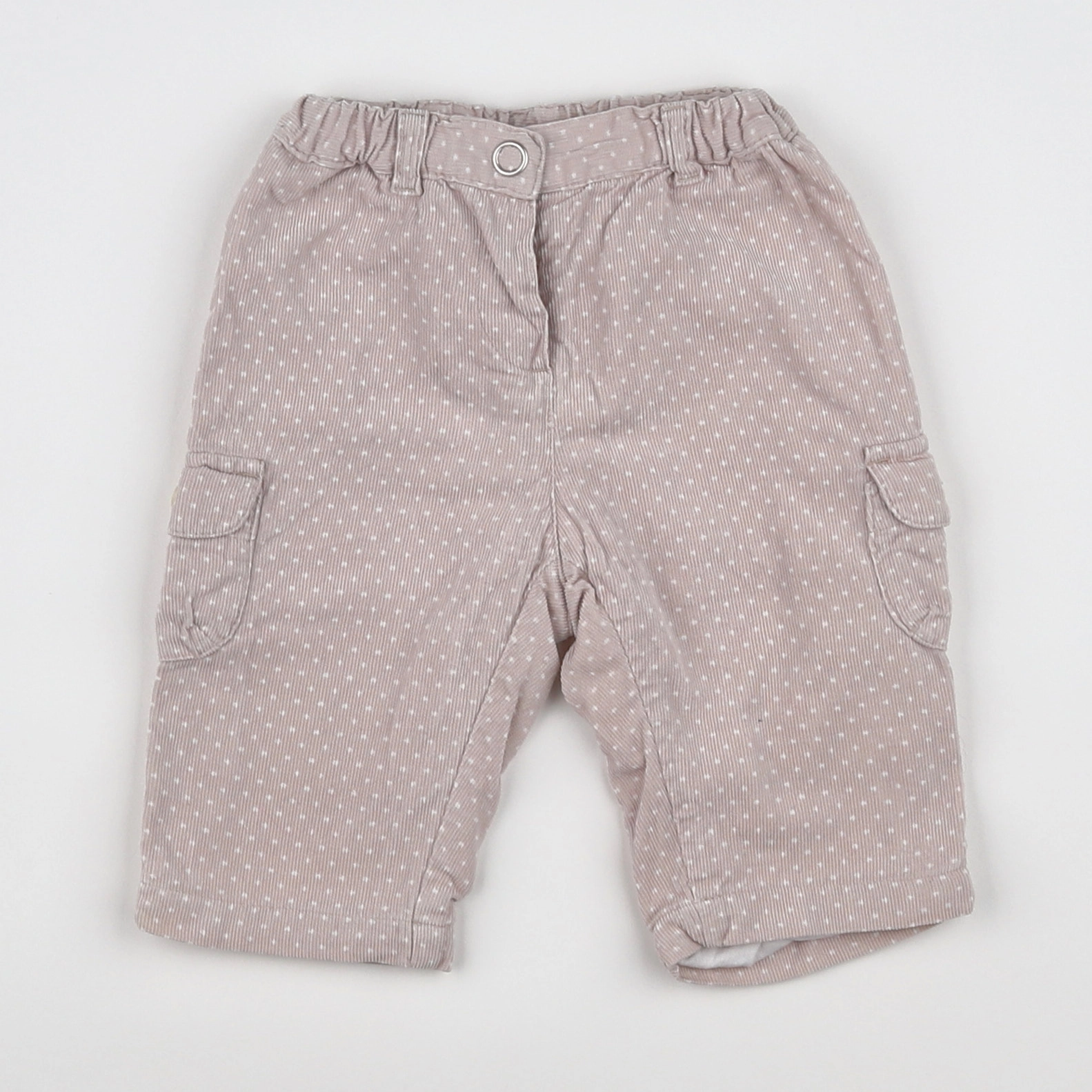 Petit Bateau - pantalon rose, blanc - 6 mois