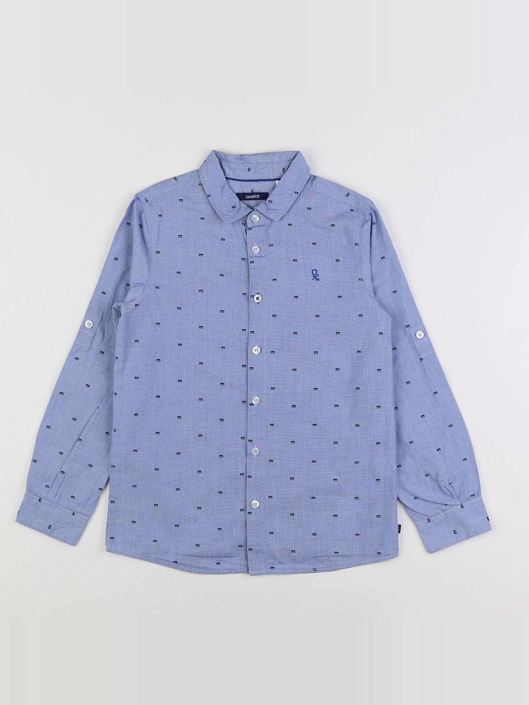 Okaidi - chemise bleu - 8 ans