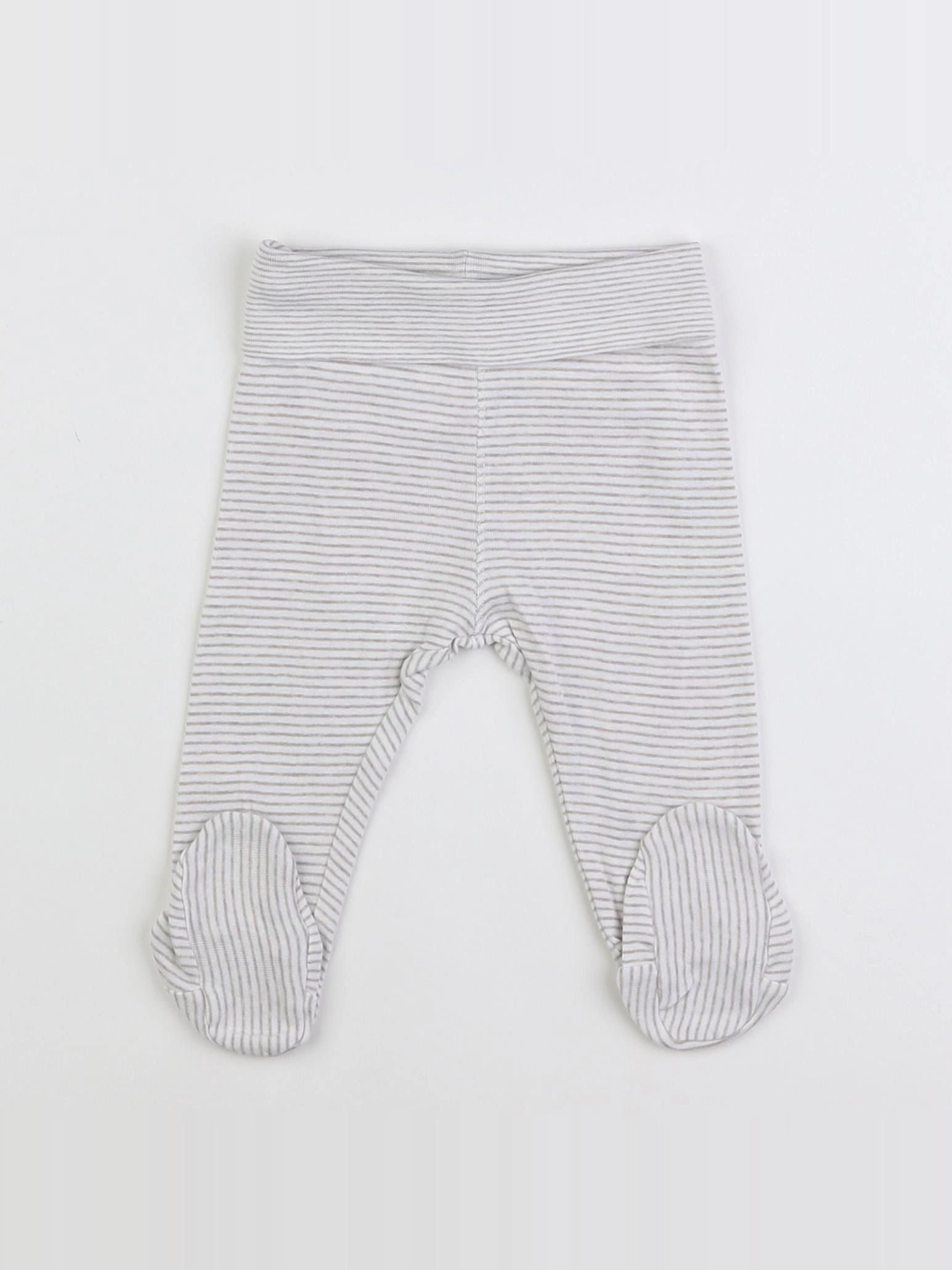 H&M - legging gris - 6 mois