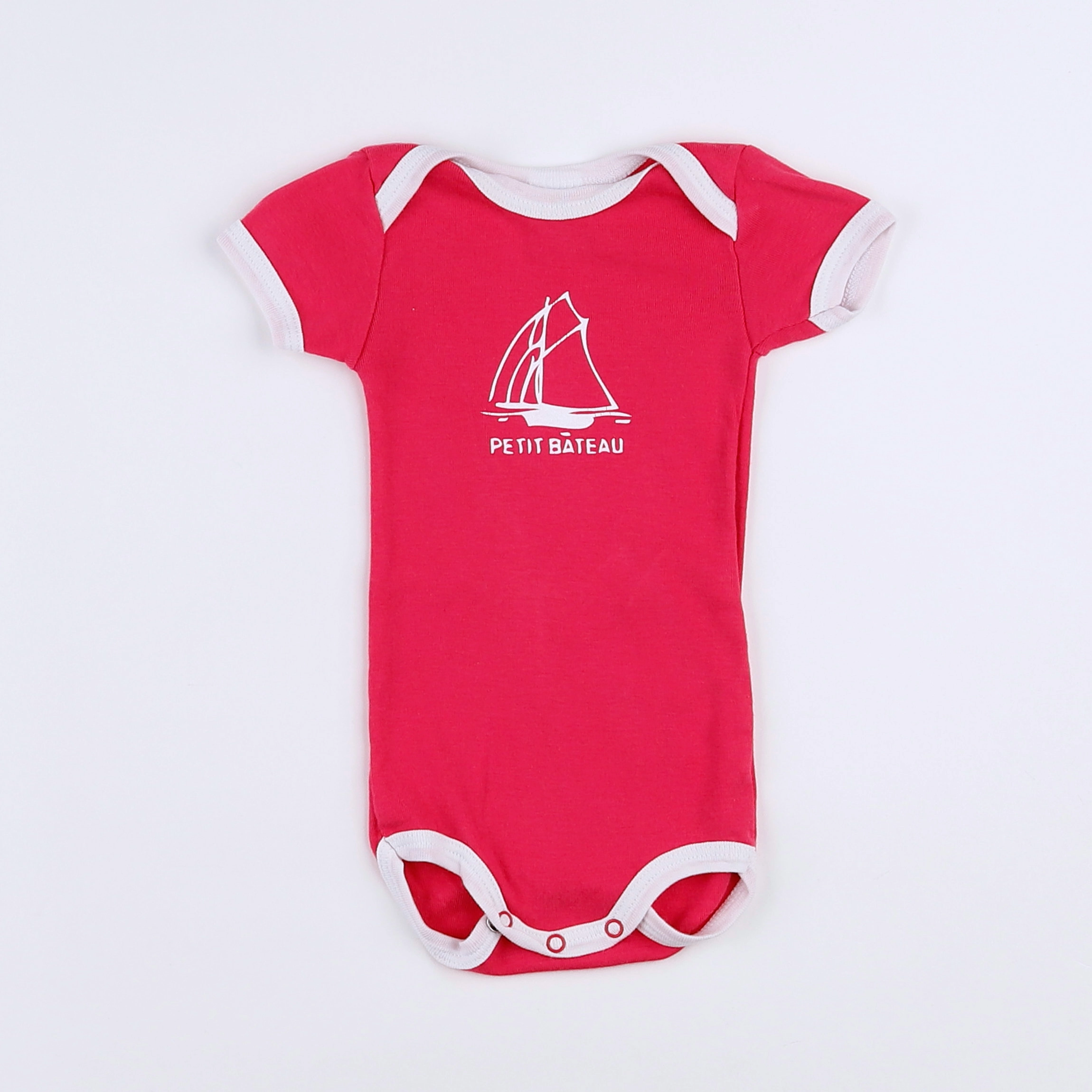 Petit Bateau - body rose - 3 mois