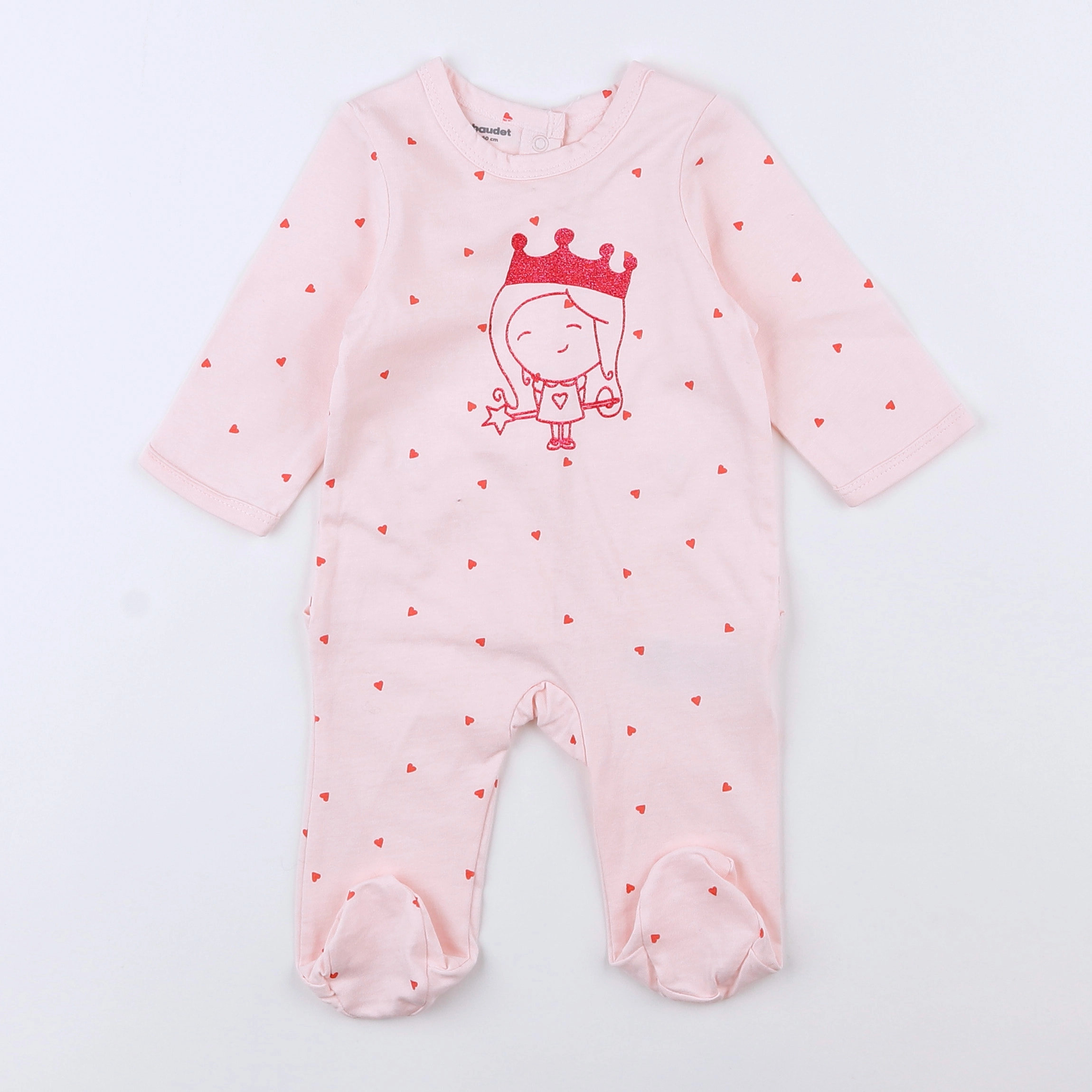 Vertbaudet - pyjama coton rose - 3 mois