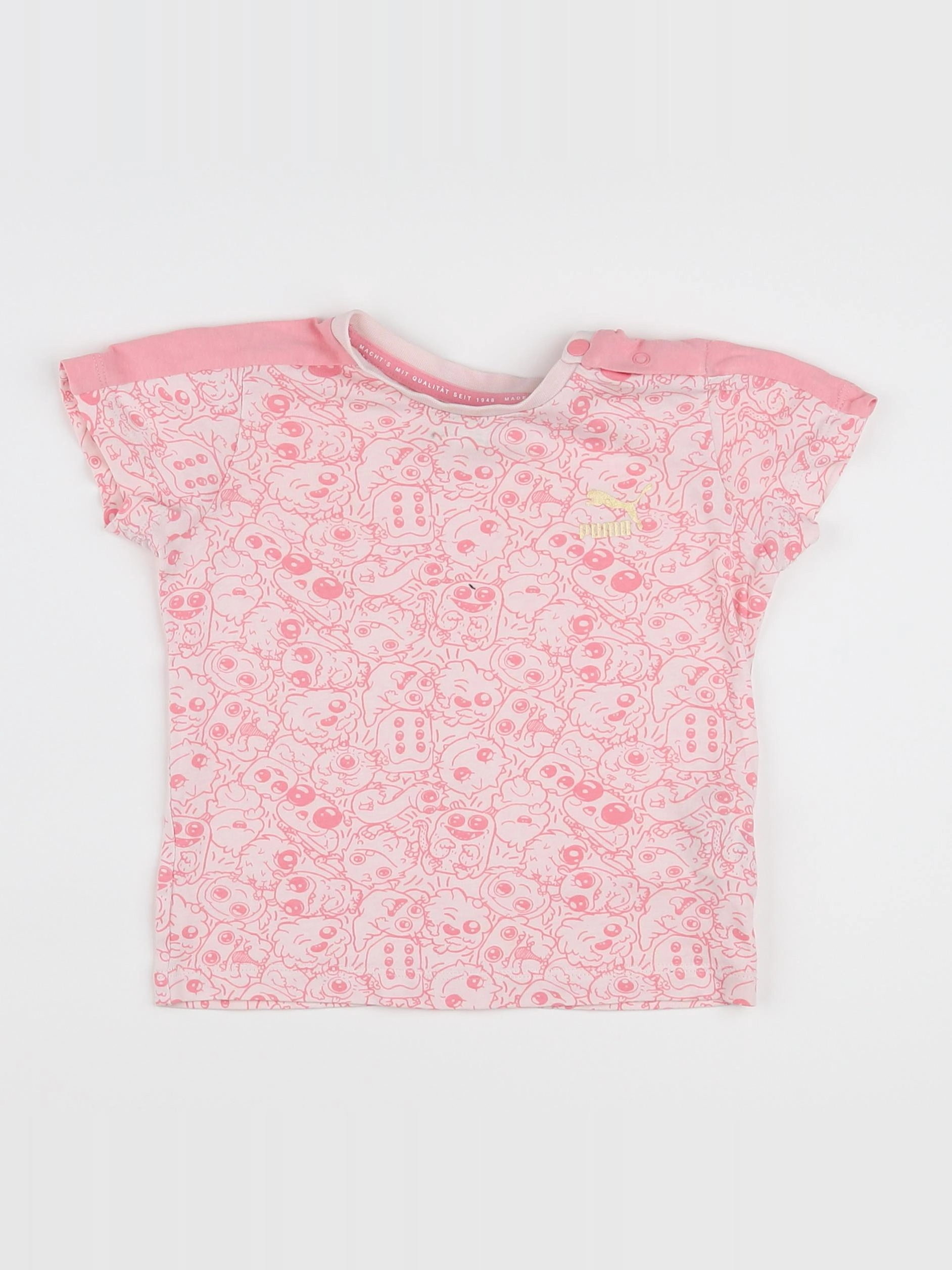 Puma - tee-shirt rose - 12/18 mois