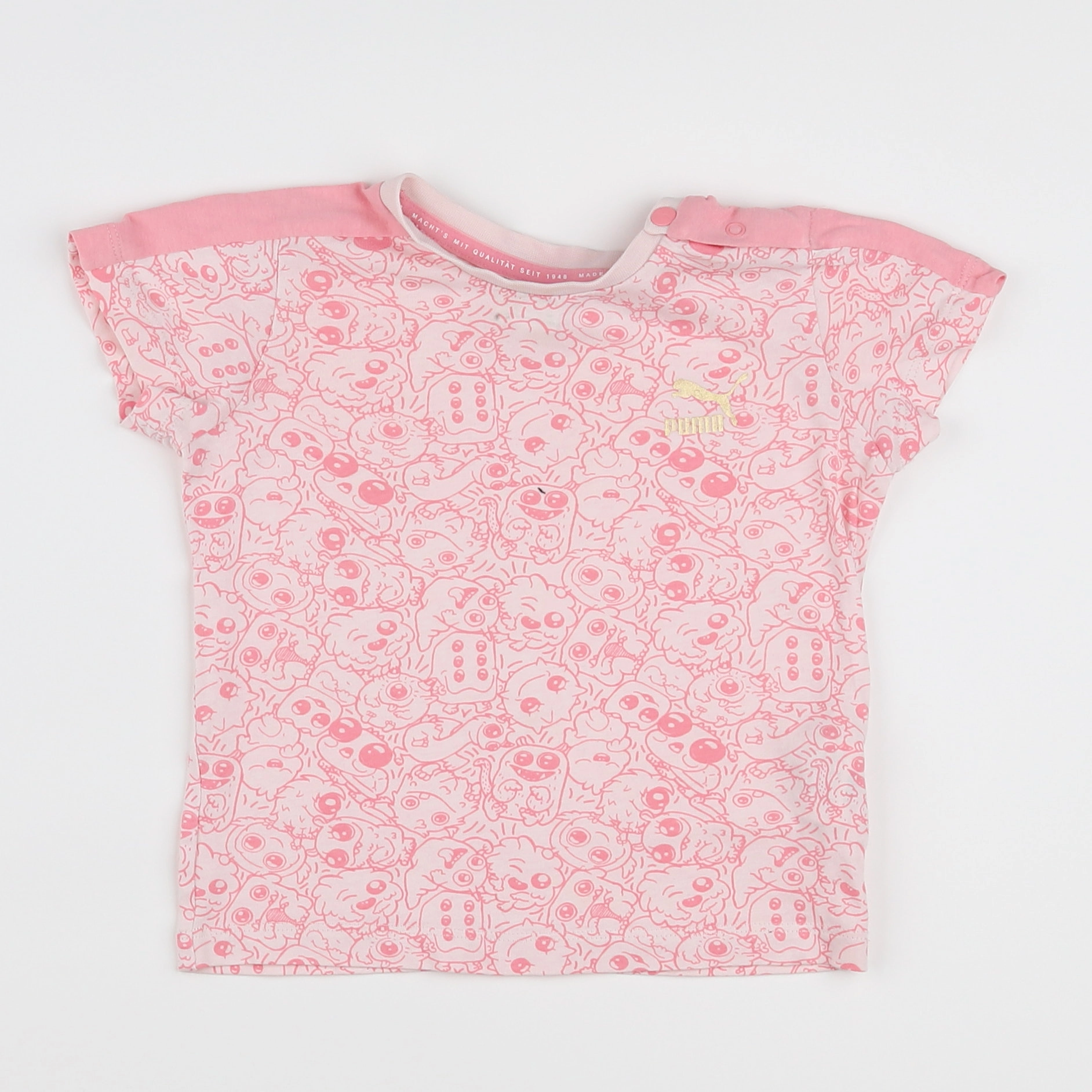 Puma - tee-shirt rose - 12/18 mois