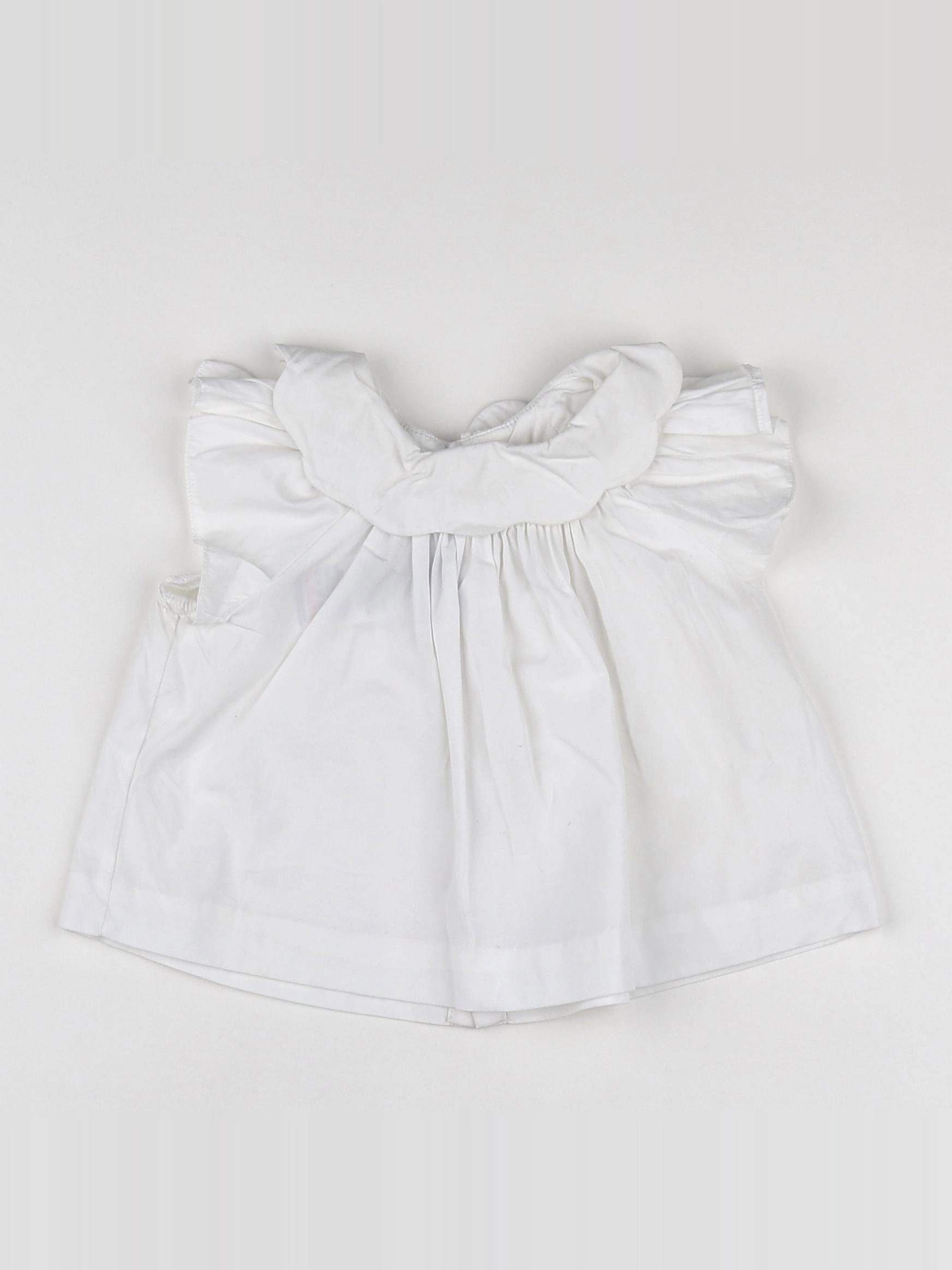 Jacadi - blouse blanc - 12 mois