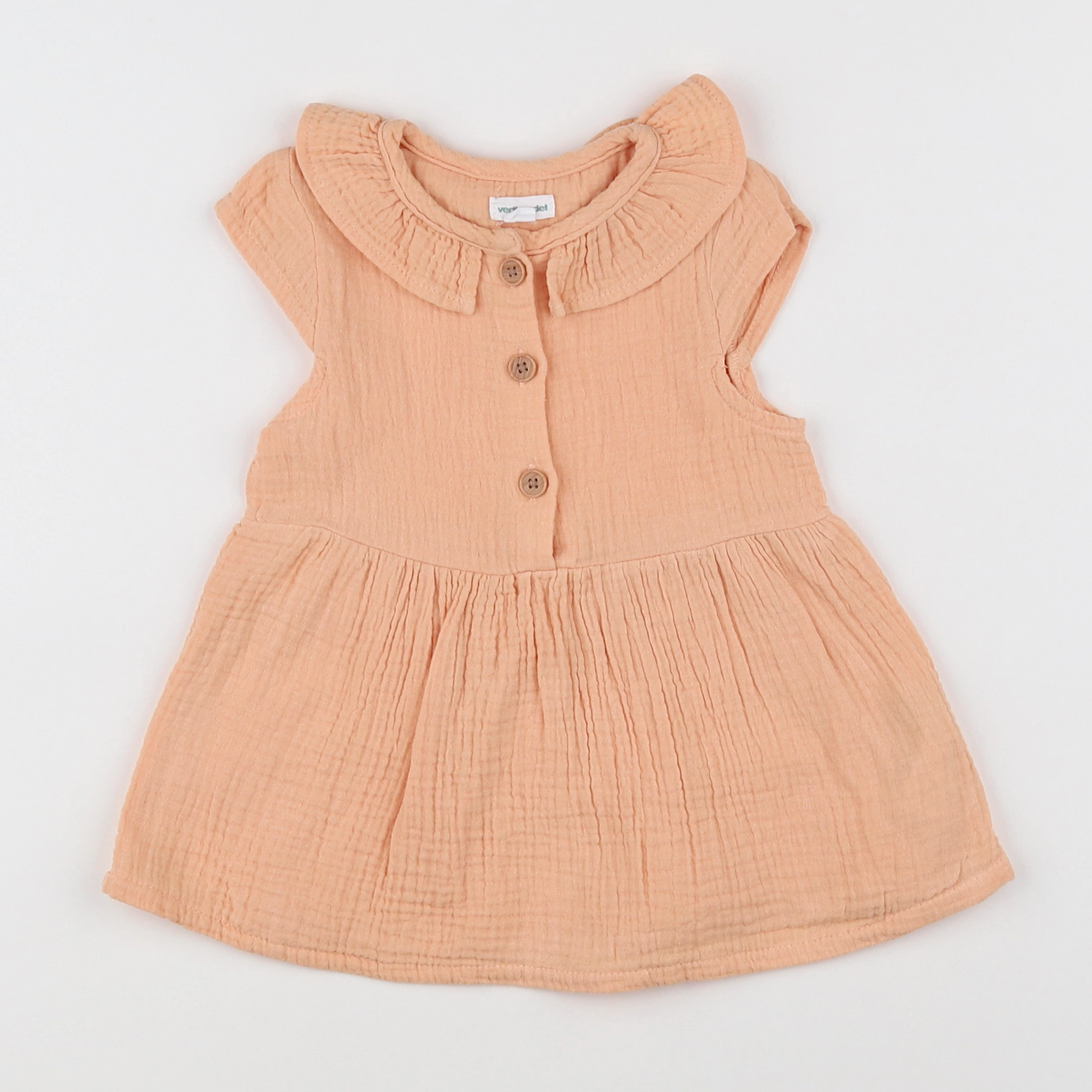 Vertbaudet - robe rose - 9 mois
