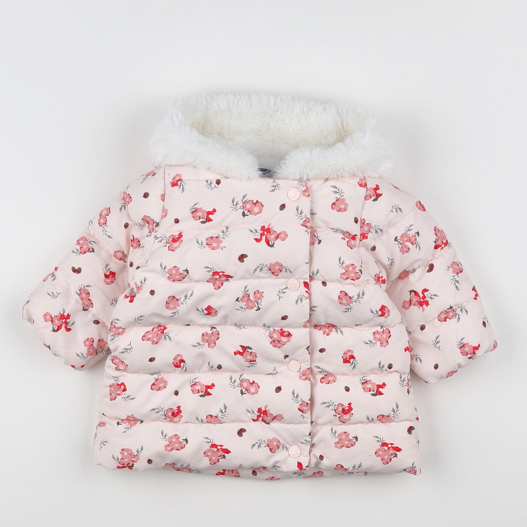 Petit Bateau - doudoune multicolore - 6 mois