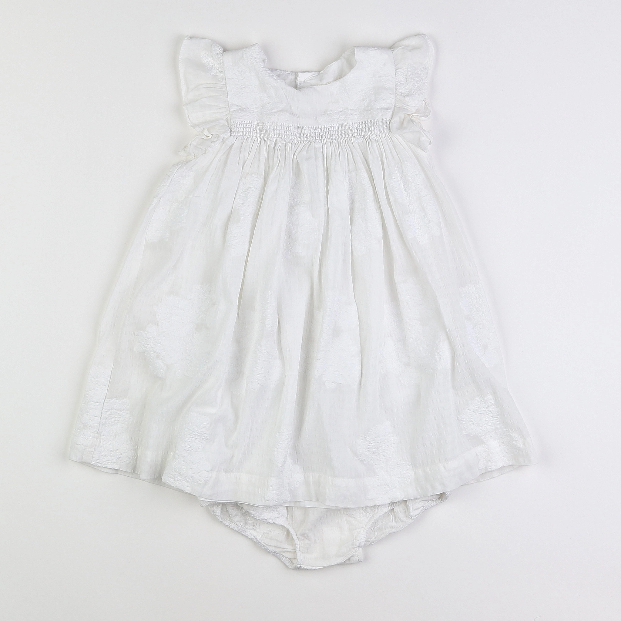 Monoprix - robe blanc - 2 ans