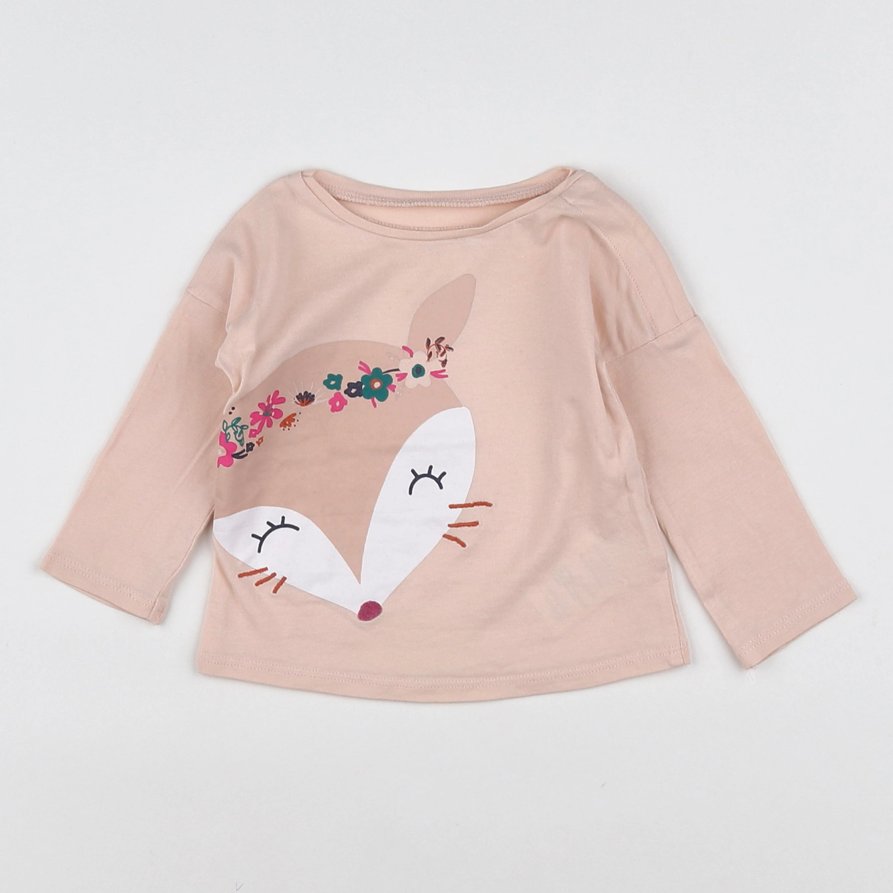 Vertbaudet - tee-shirt rose - 3 mois