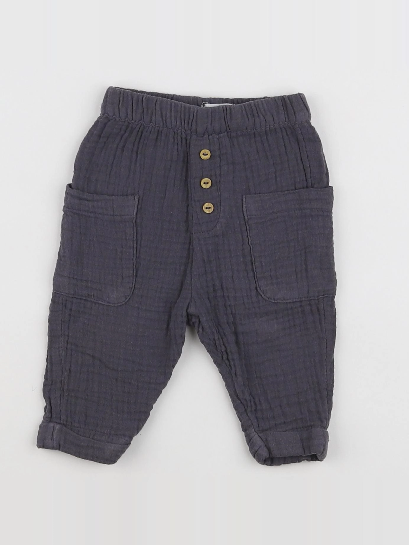 Vertbaudet - pantalon gris - 3 mois