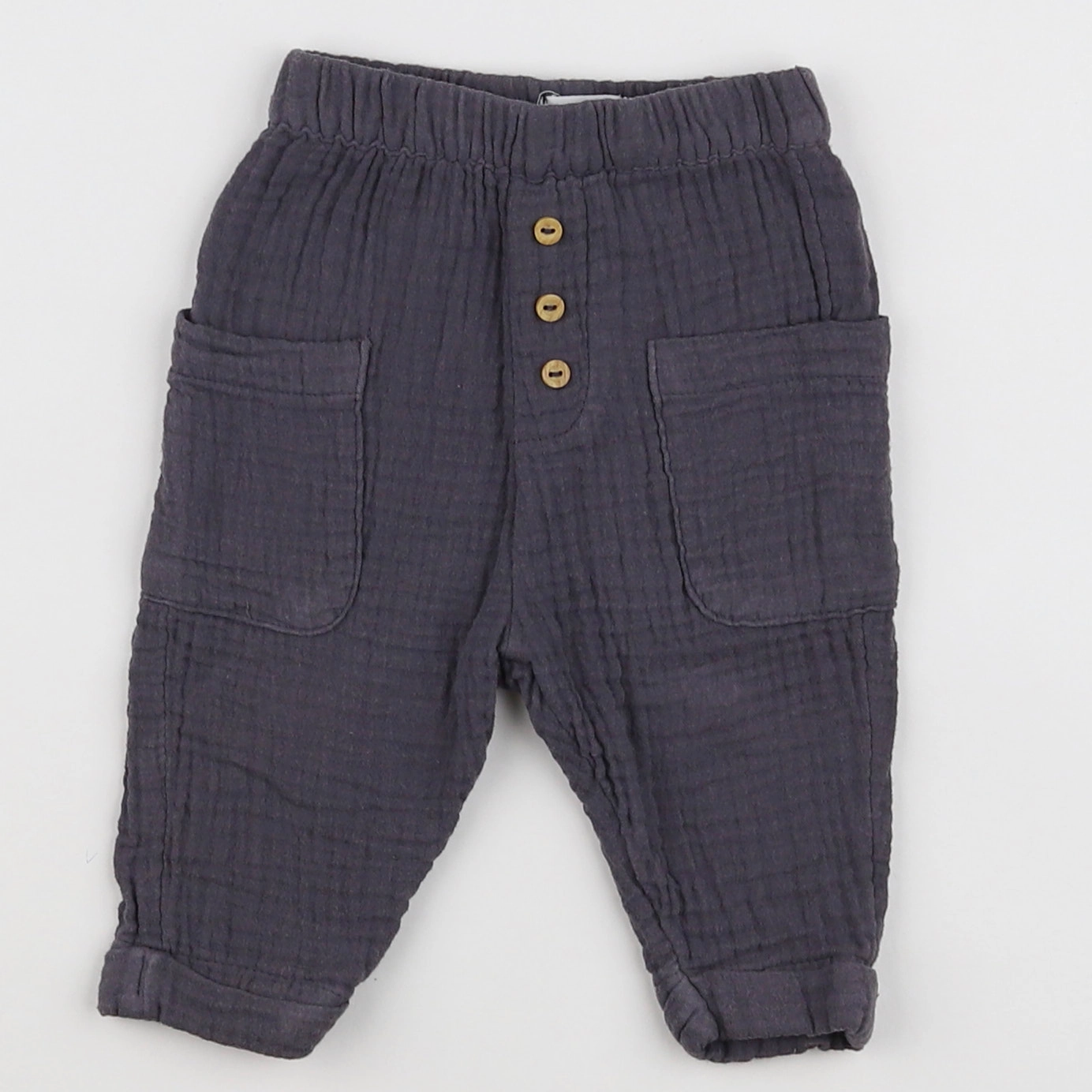Vertbaudet - pantalon gris - 3 mois
