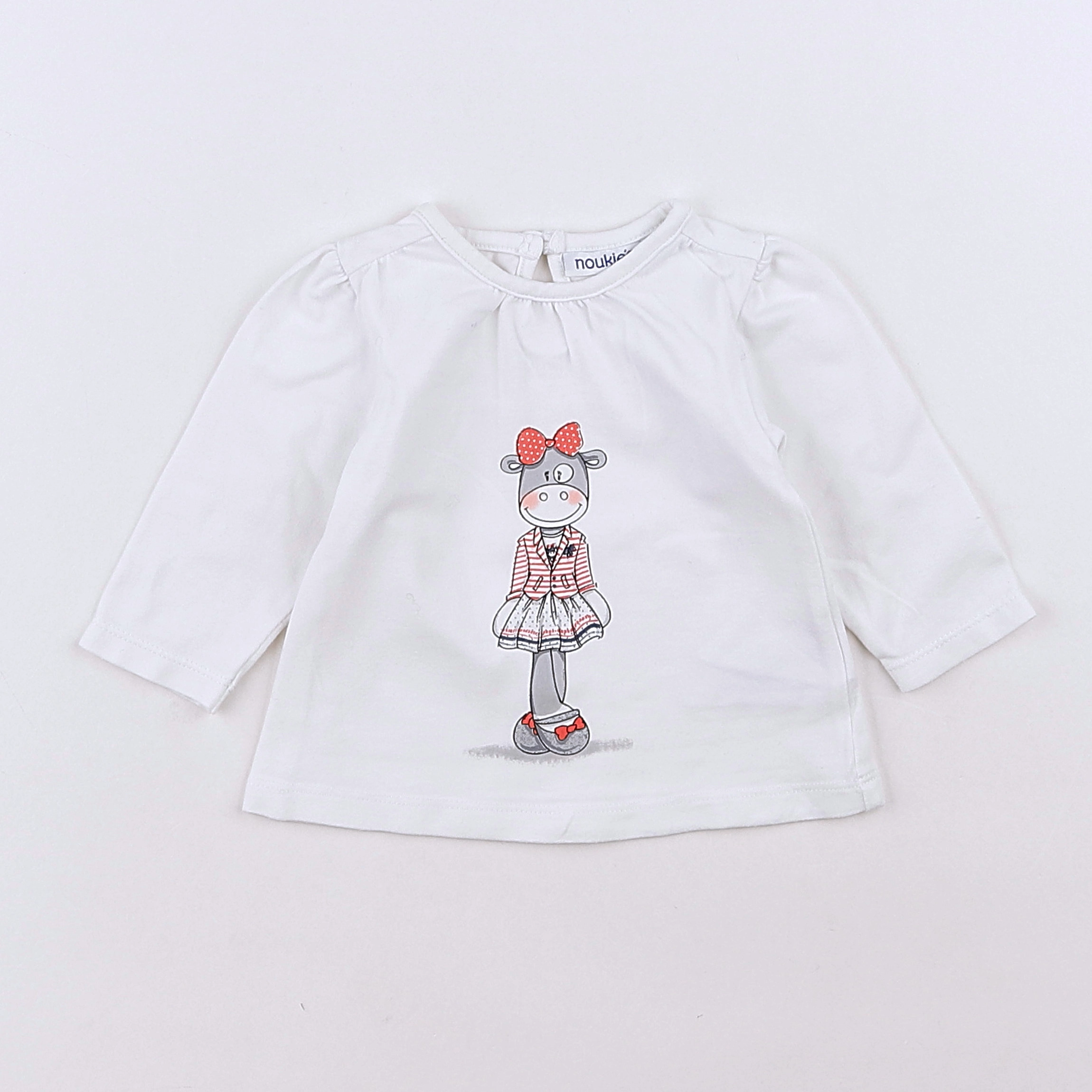 Noukie's - tee-shirt blanc - 1 mois